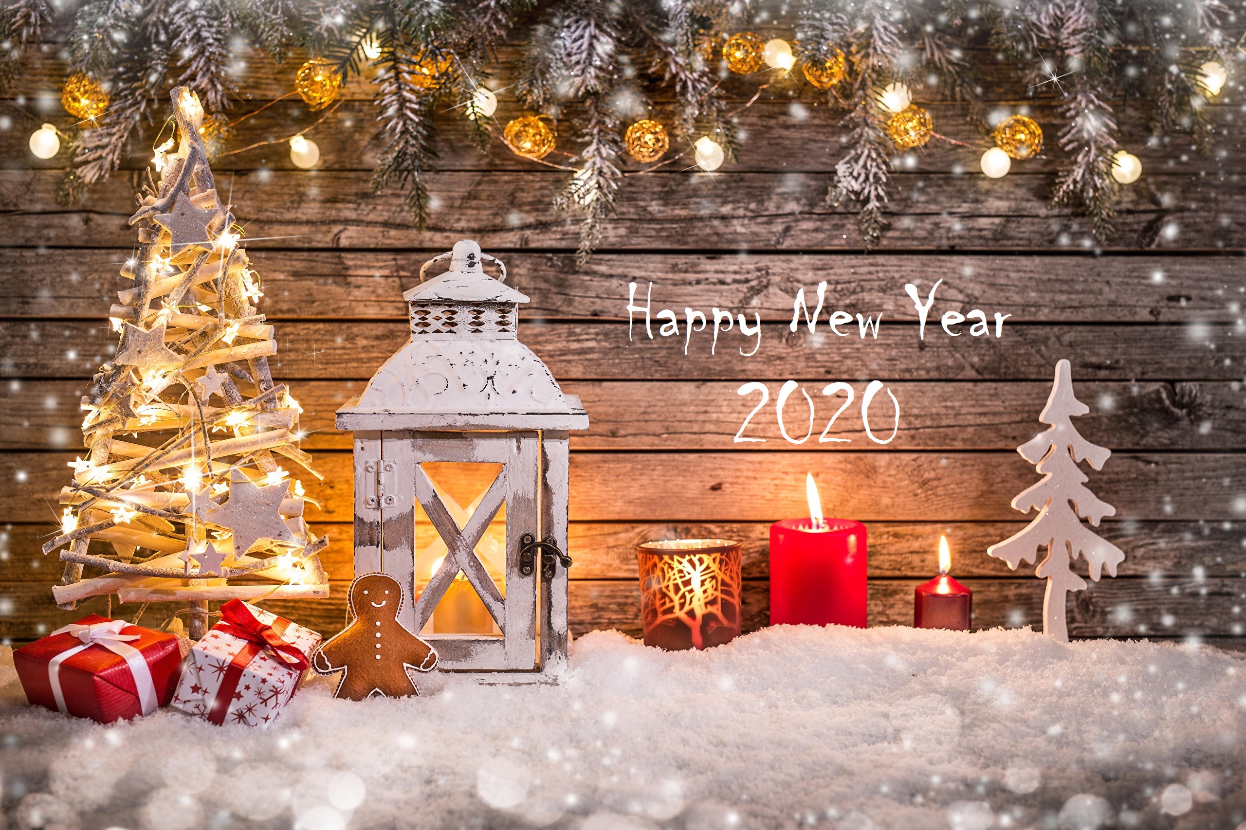 Christmas Lights Christmas Ornaments Christmas Tree Happy New Year New Year 2020 2560x1706