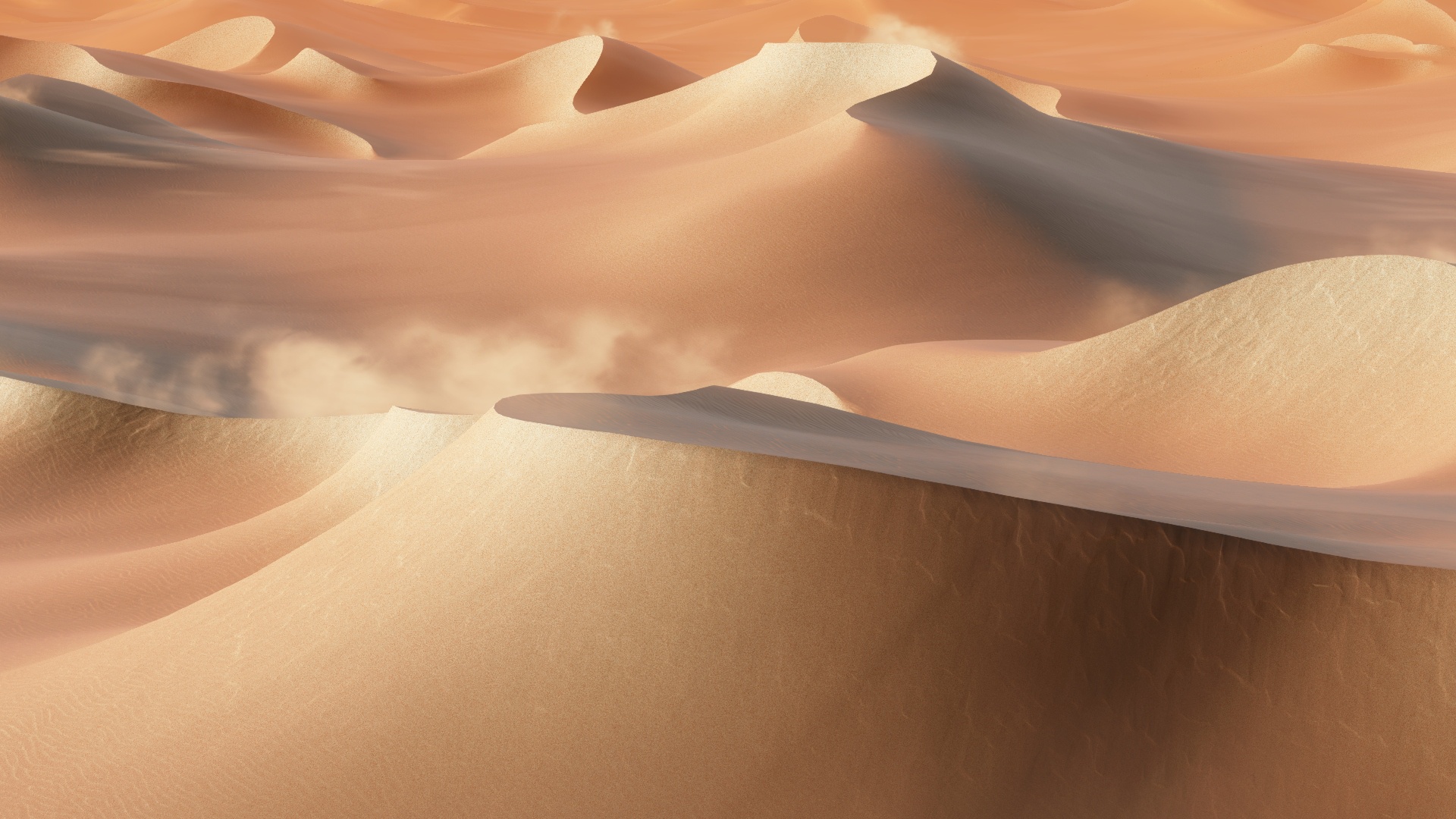 Desert Dune Landscape Nature Sand 1920x1080