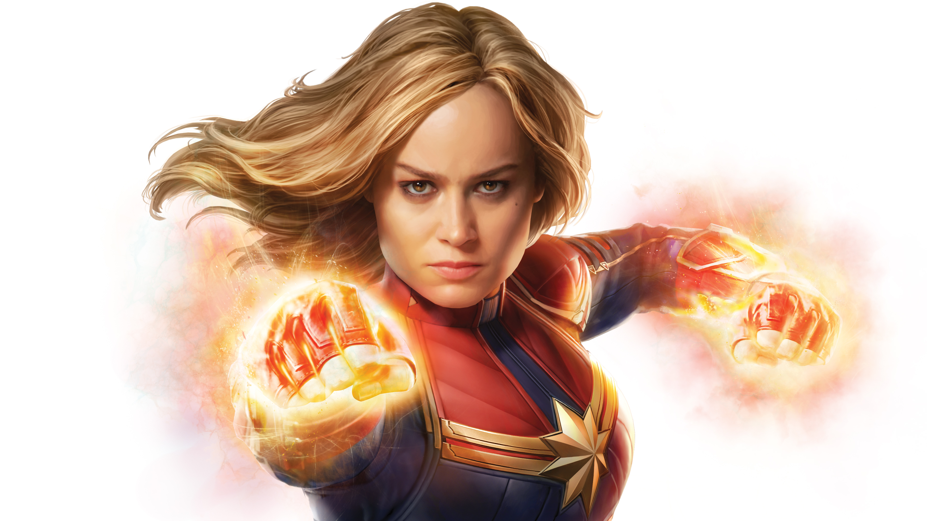 Blonde Brie Larson Captain Marvel 3600x2025