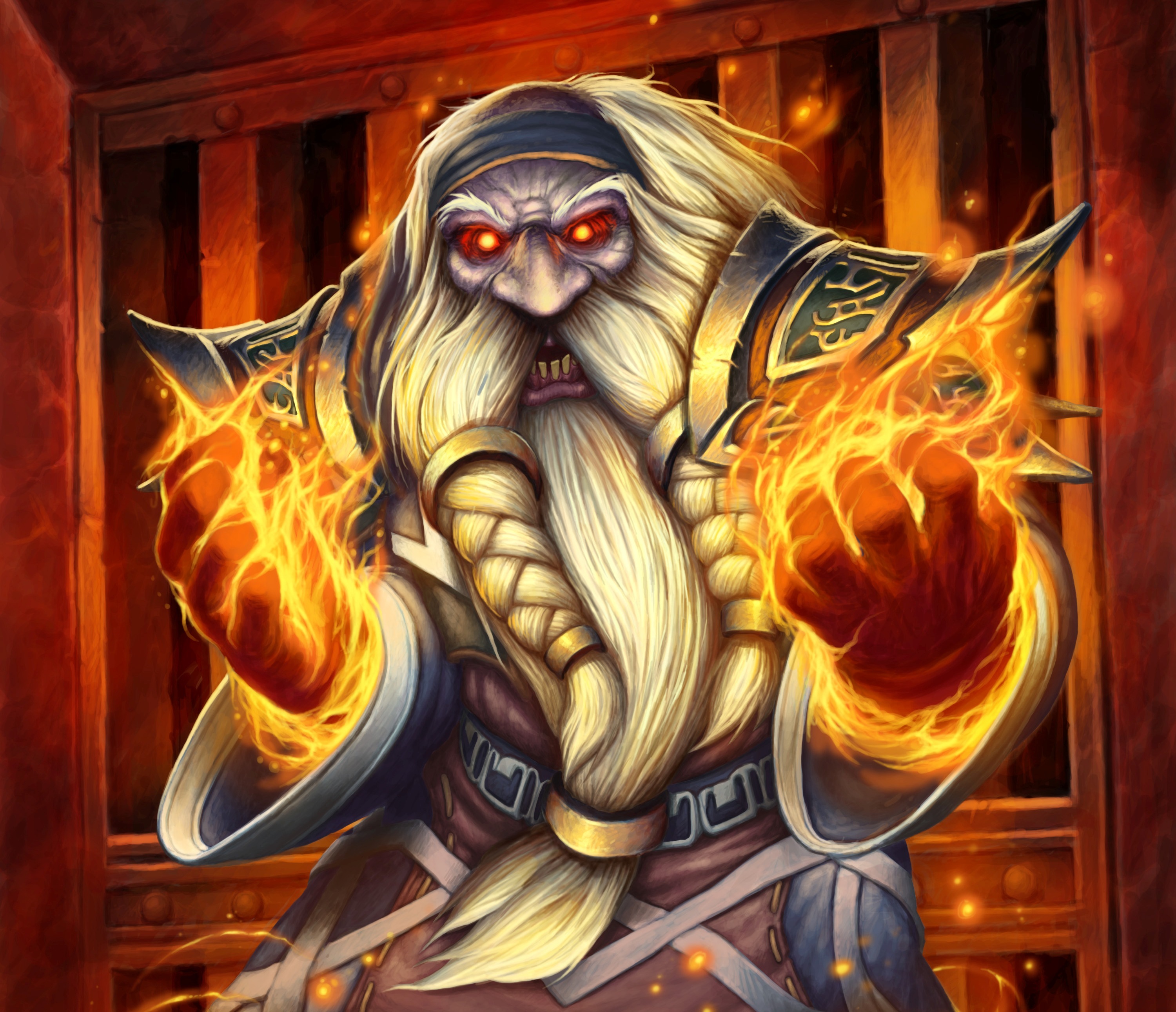 Beard Dwarf Magic World Of Warcraft 3000x2583