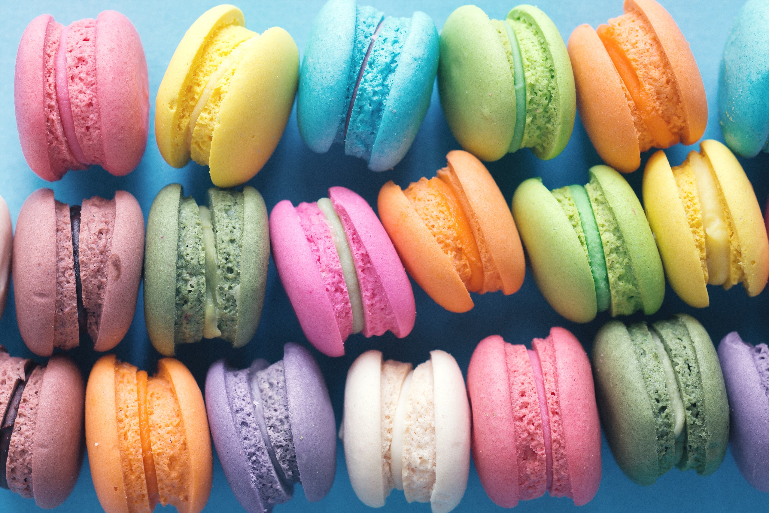 Colorful Sweets Food Macarons 2560x1707