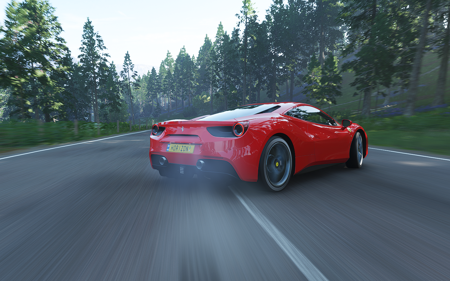 Forza Horizon 4 Ferrari 488 GTB Ferrari Road Asphalt Racing Video Games Red Cars Vehicle 1440x900