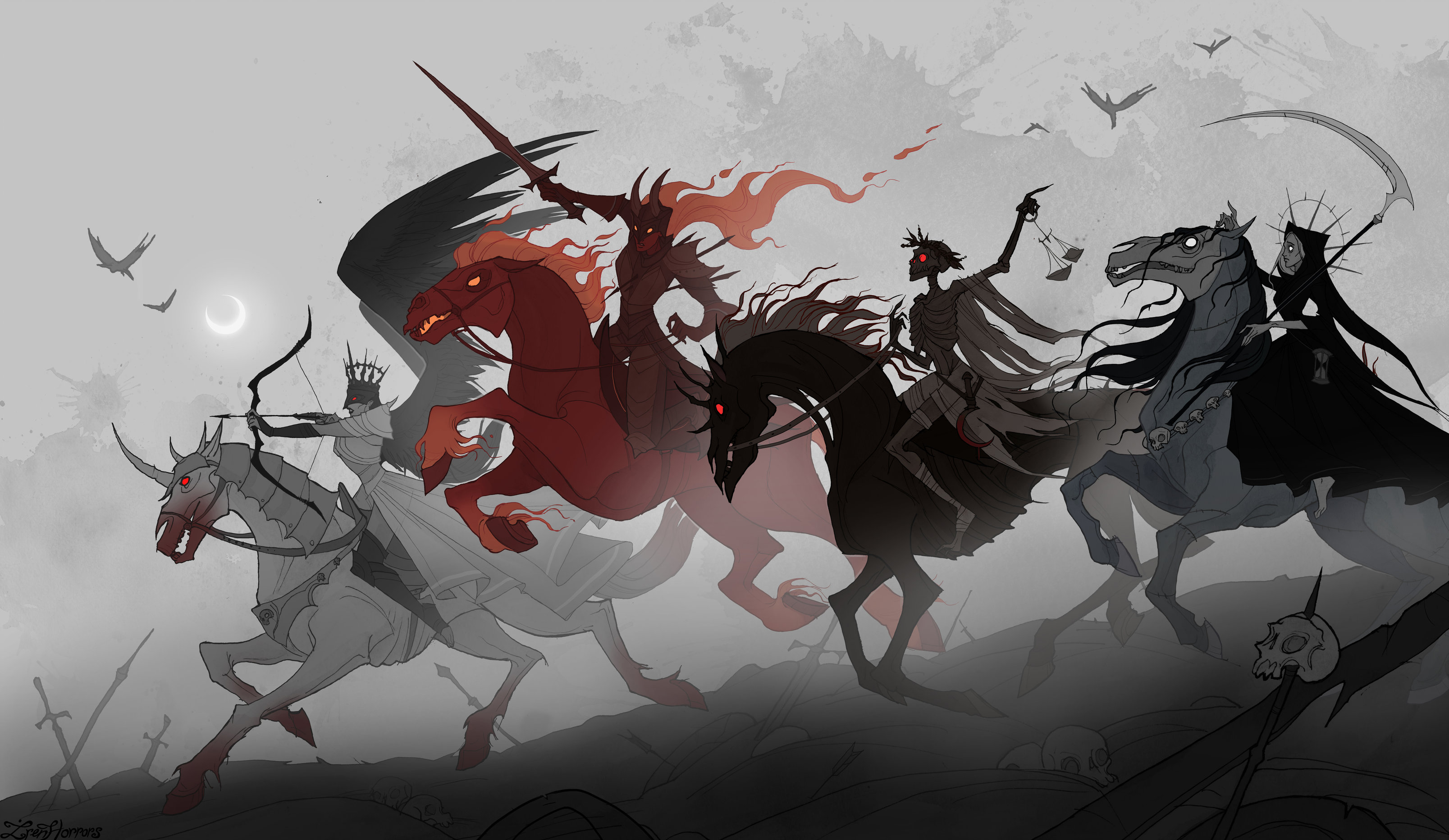 Four Horsemen Of The Apocalypse 3215x1865