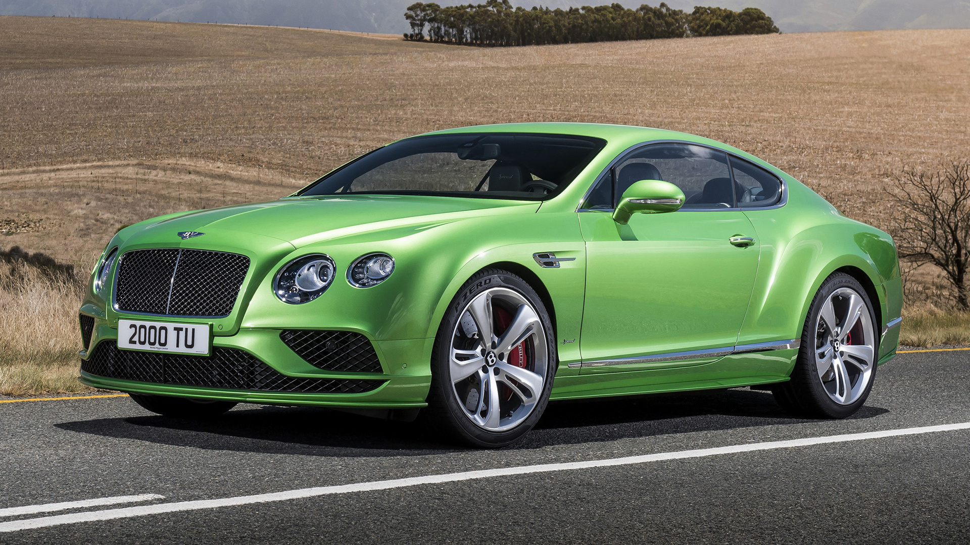 Bentley Continental Gt Speed Car Coupe Fastback Grand Tourer Green Car Luxury Car 1920x1080