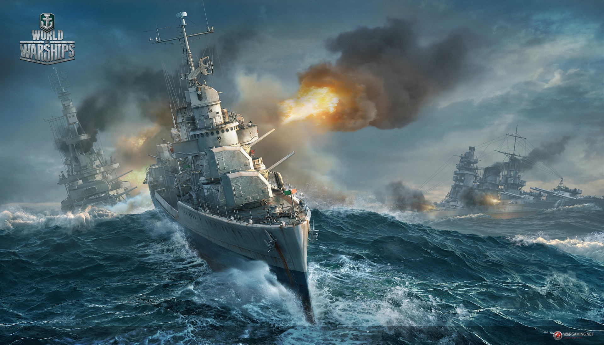 Battle Battleship Warship World Of Warships 1920x1097