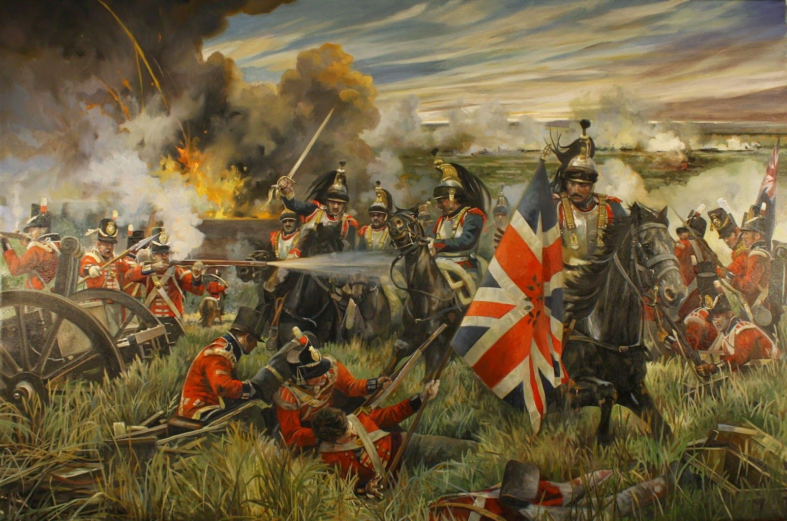 Battle Of Waterloo British Army War Military Army Soldier History Artwork 1600x1058