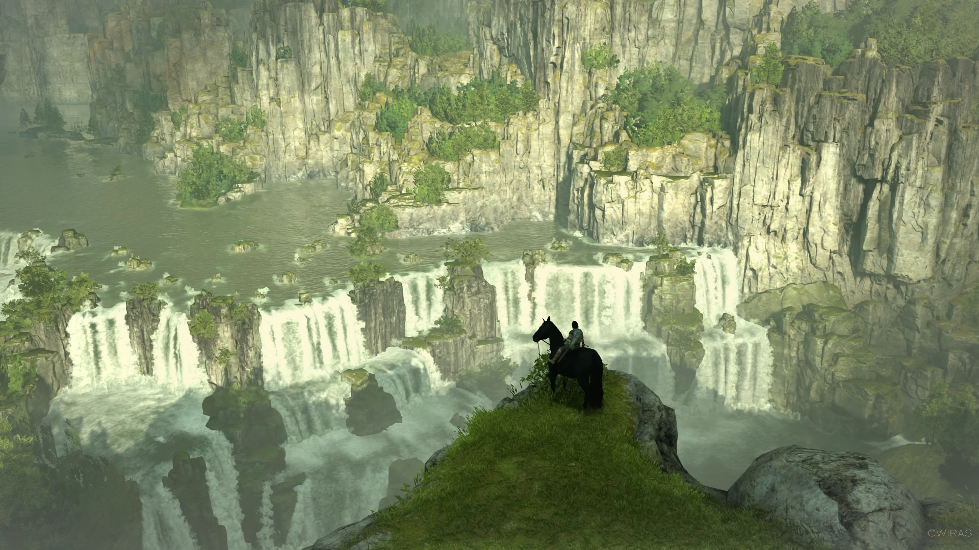 Video Game Art Video Games Screen Shot PlayStation PlayStation 4 Sony Water Mountains Waterfall Hors 1920x1080