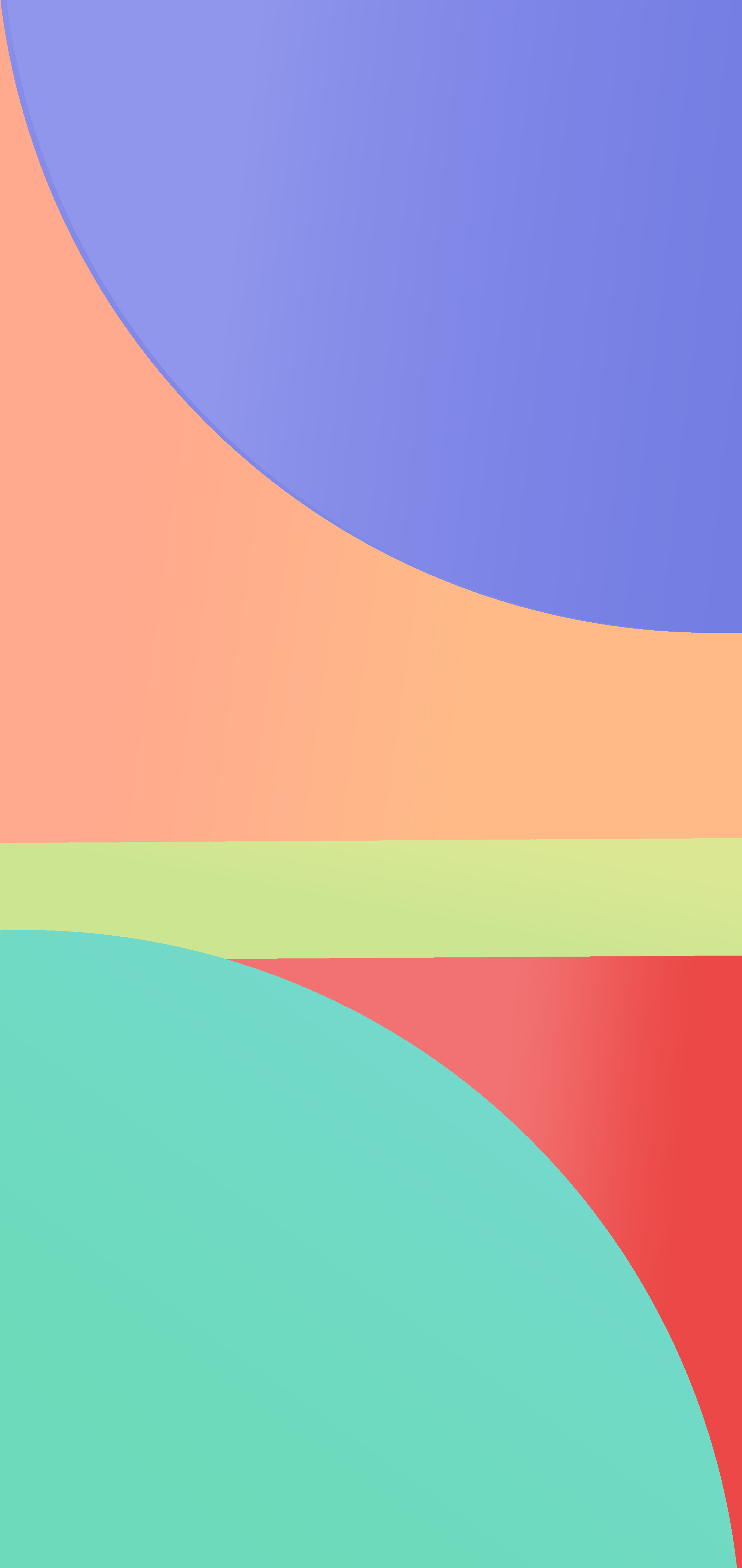 Minimalism Geometric Figures Colorful Shapes Digital Art Gradient Vertical Lines 2160x4560