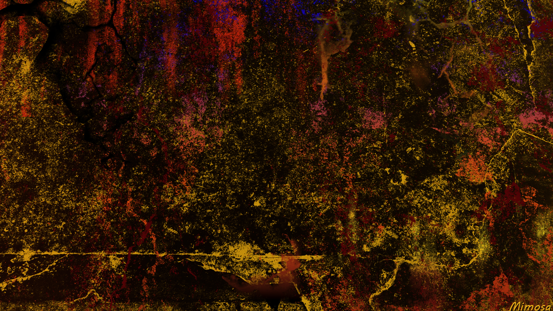 Abstract Artistic Colors Digital Art Grunge 1920x1080