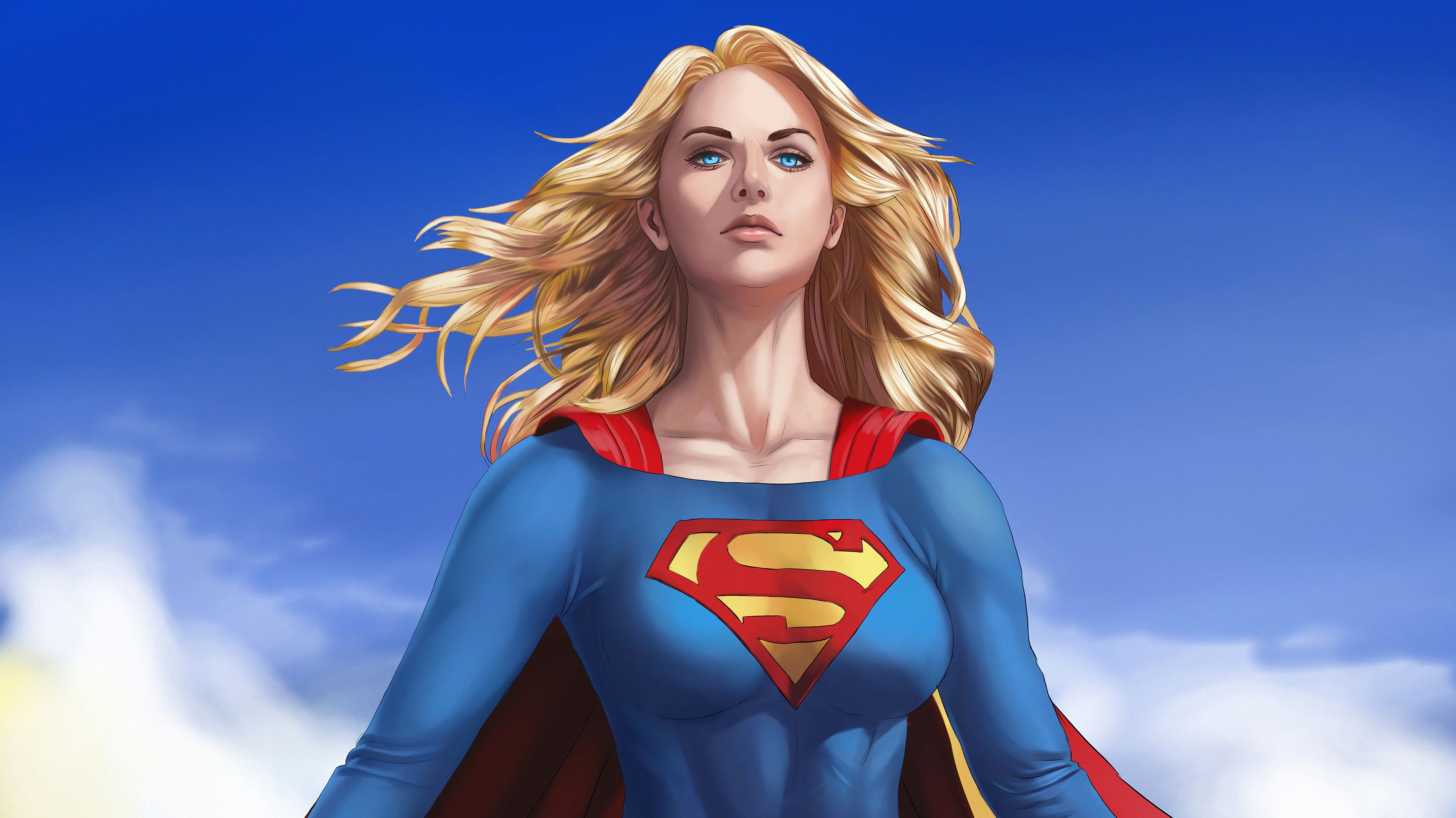 Blonde Blue Eyes Dc Comics Supergirl 3840x2160