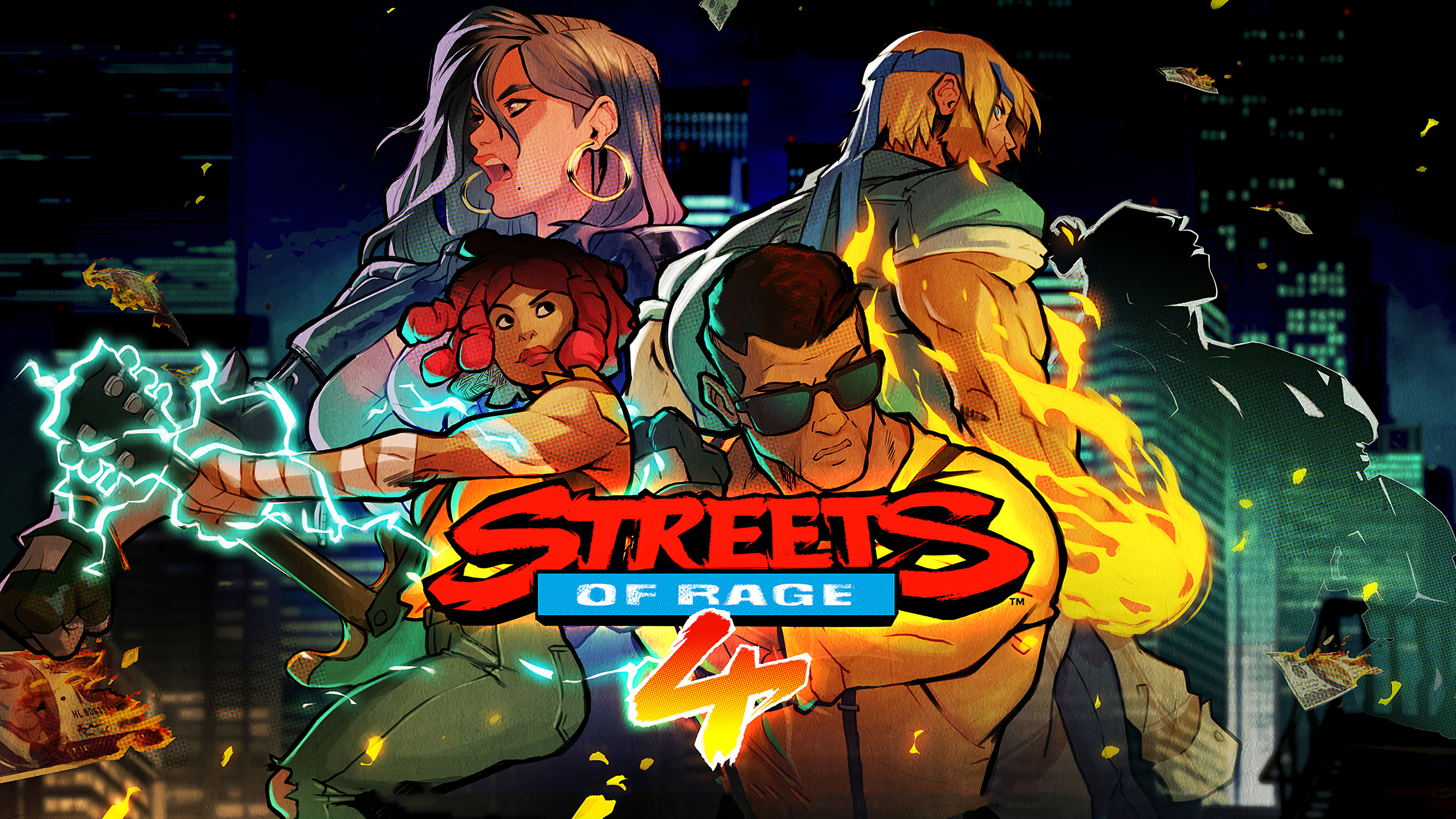 Streets Of Rage Streets Of Rage 4 Video Game Art Video Games Artwork Digital Art BARE KNUCKLE Axel S 3840x2160
