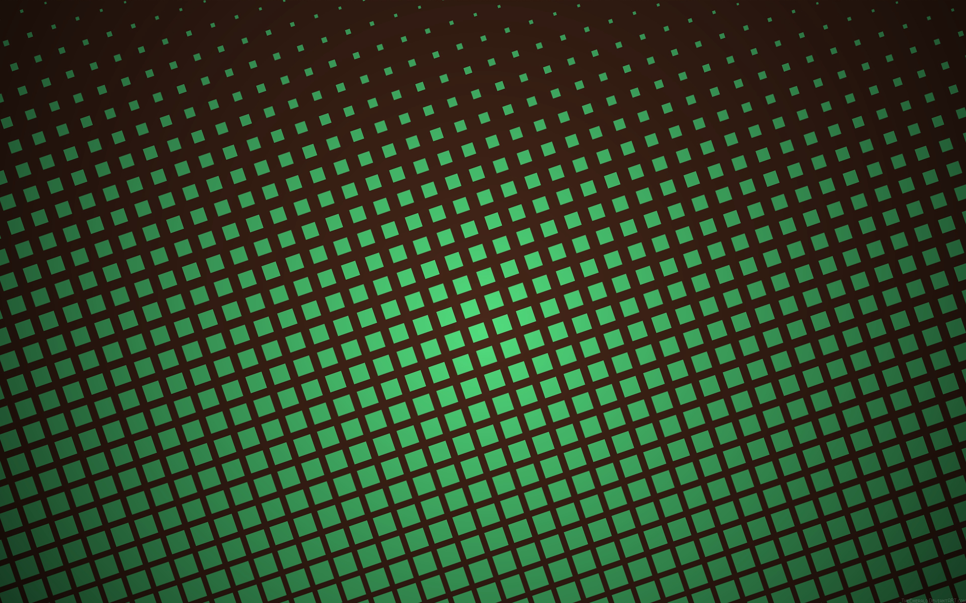 Artistic Green Pattern Square 3840x2400