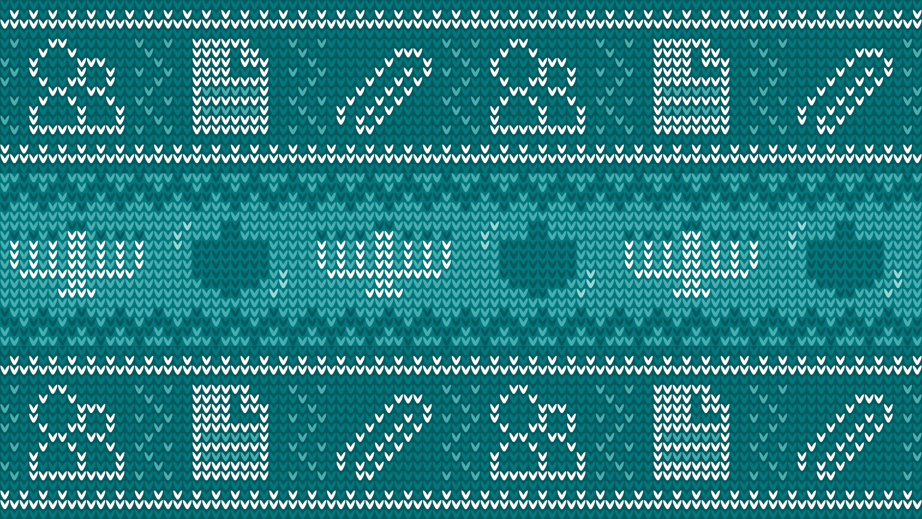Microsoft Sweater Festivals Pixel Art Pixelated Hanukkah Cyan 3840x2160