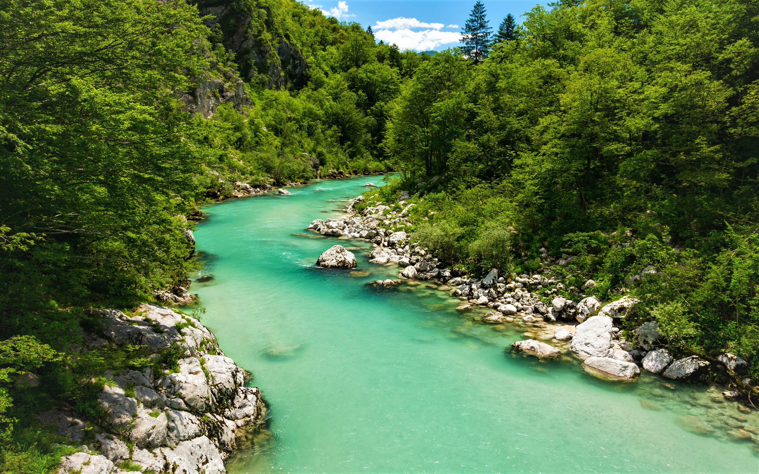 River Rock Slovenia So A River 2560x1600