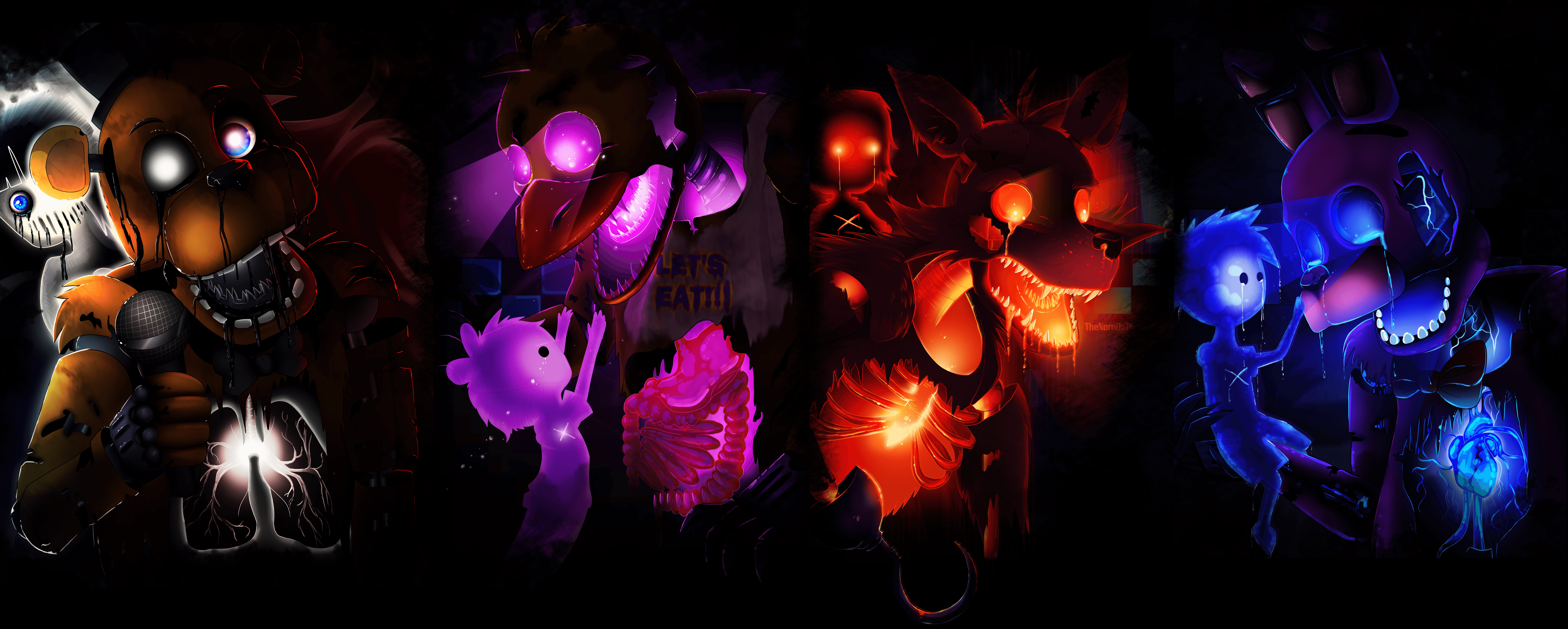 Bonnie Five Nights At Freddy 039 S Chica Five Nights At Freddy 039 S Foxy Five Nights At Freddy 039  7981x3202