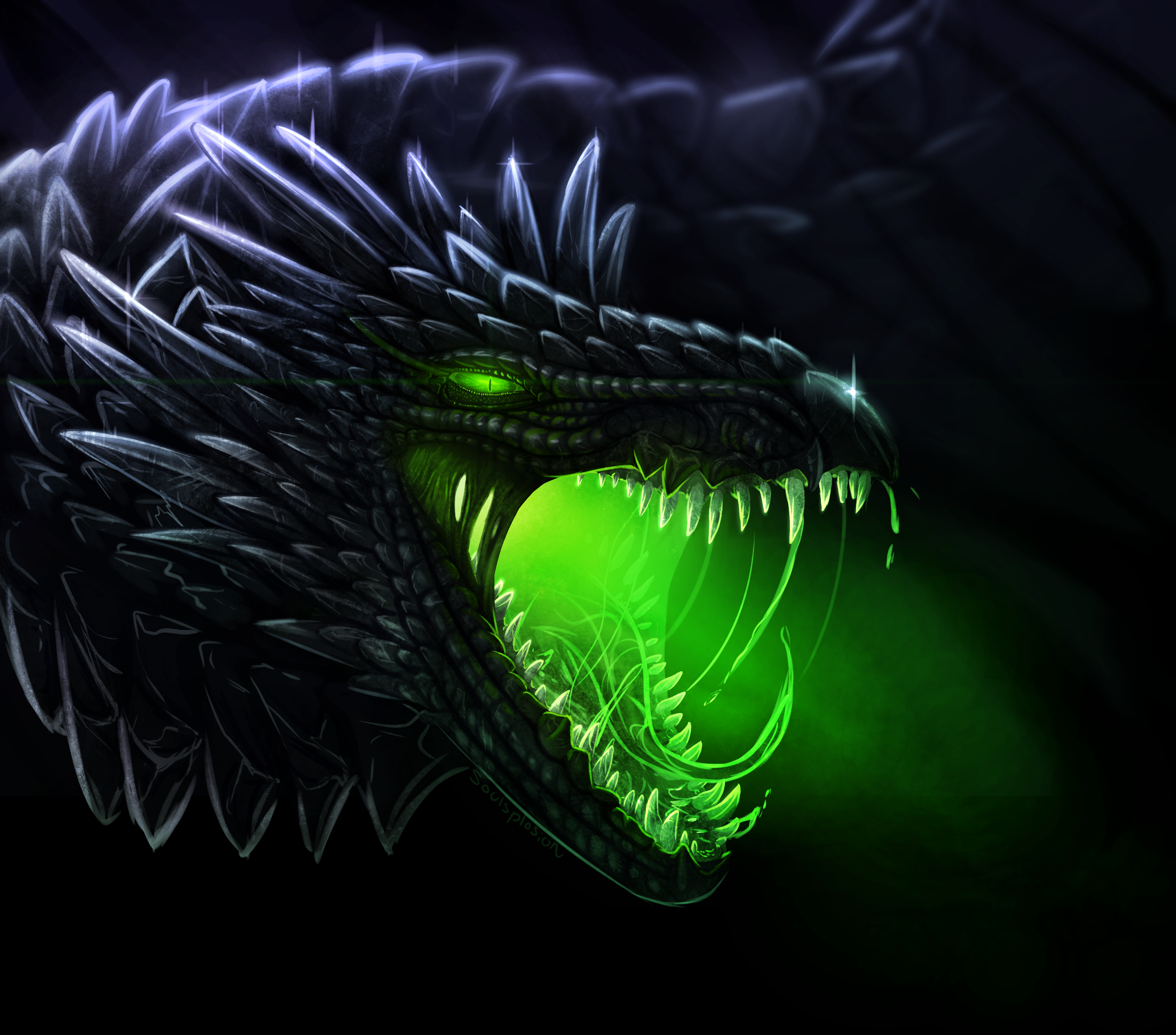 Beast Dragon Green 2500x2200