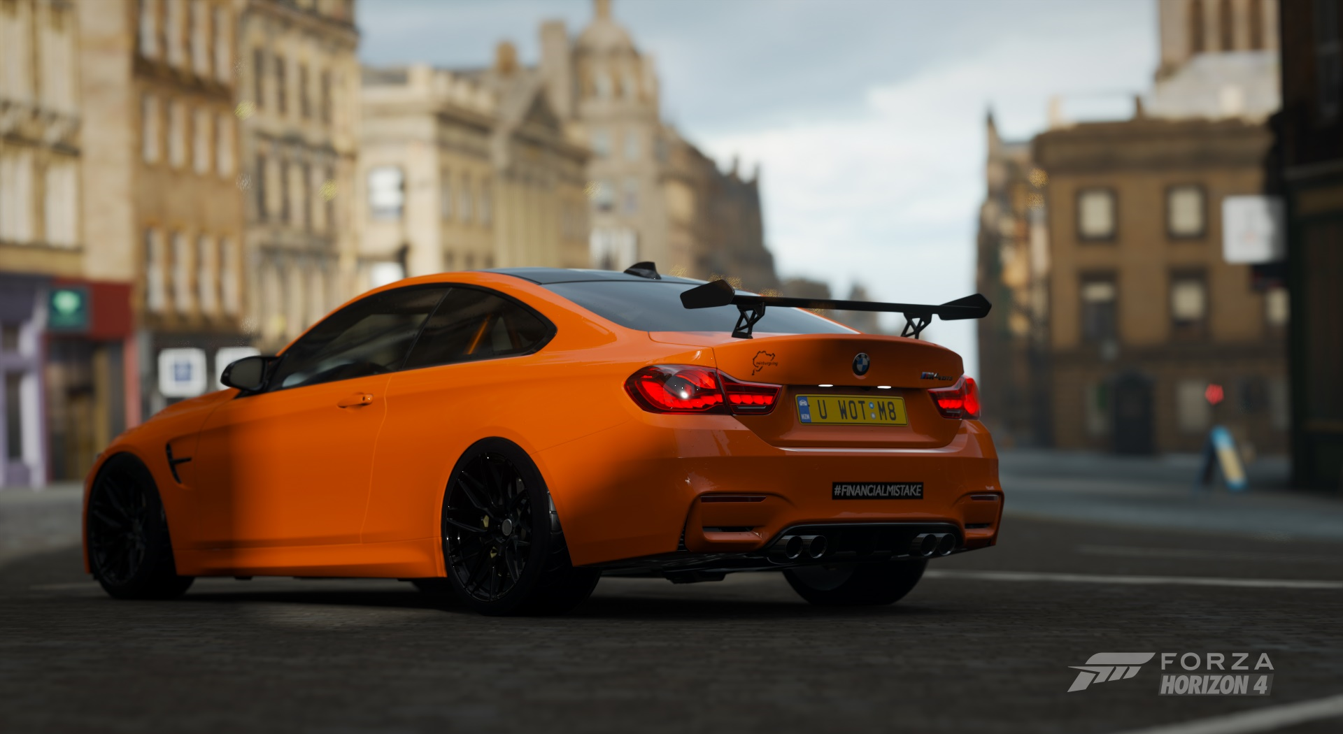 Forza Horizon 4 Video Games Car Screen Shot Stance Tuning BMW M4 GTS BMW Nordschleife 1920x1050