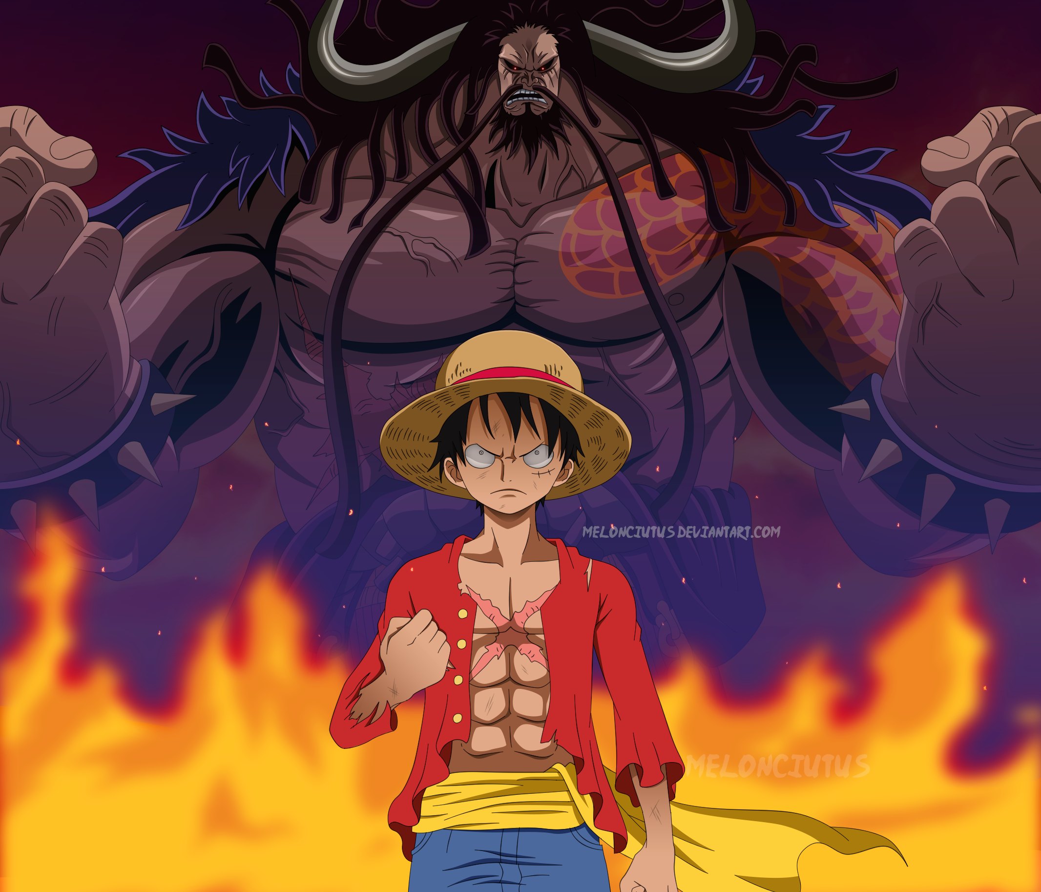 Kaido One Piece Monkey D Luffy 2132x1826