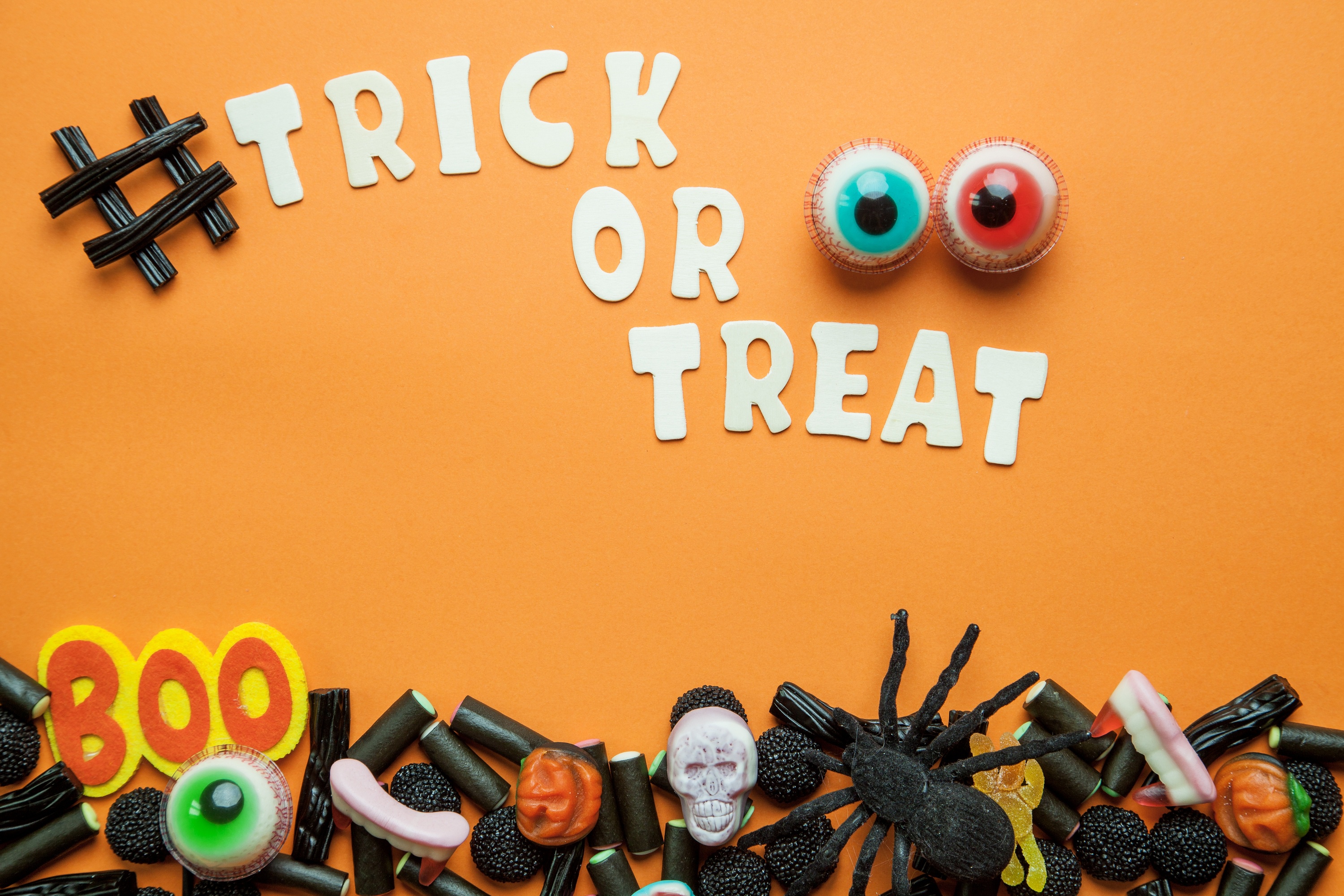 Candy Halloween Sweets Trick Or Treat 3000x2000