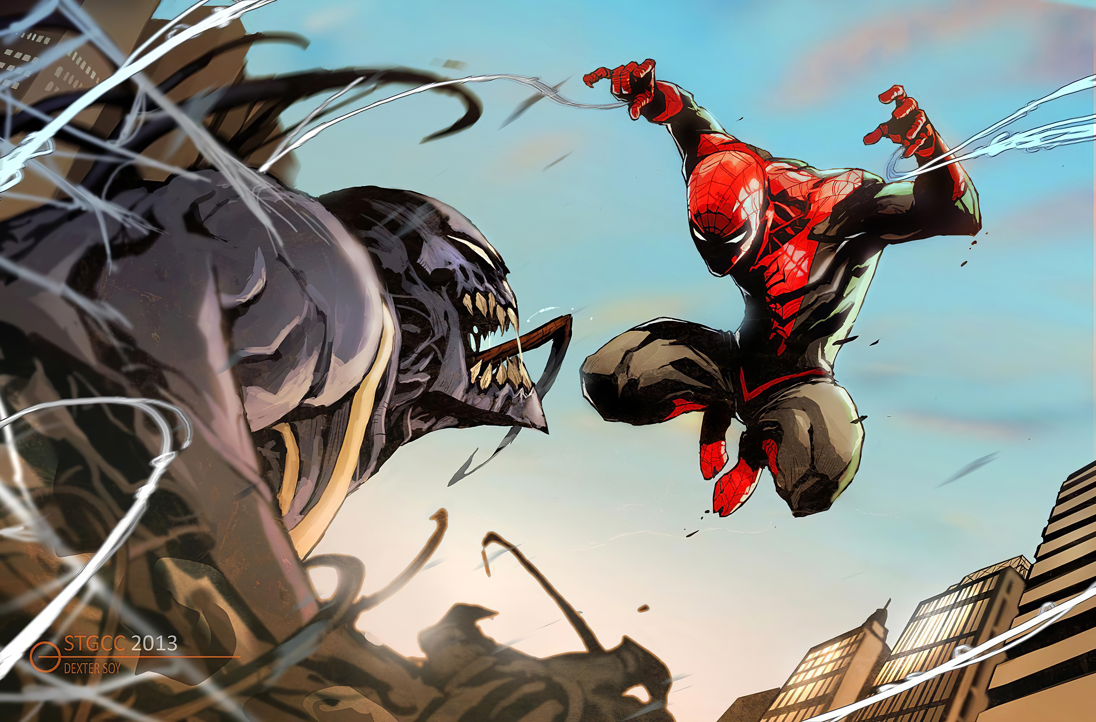 Marvel Comics Spider Man Venom 3840x2531