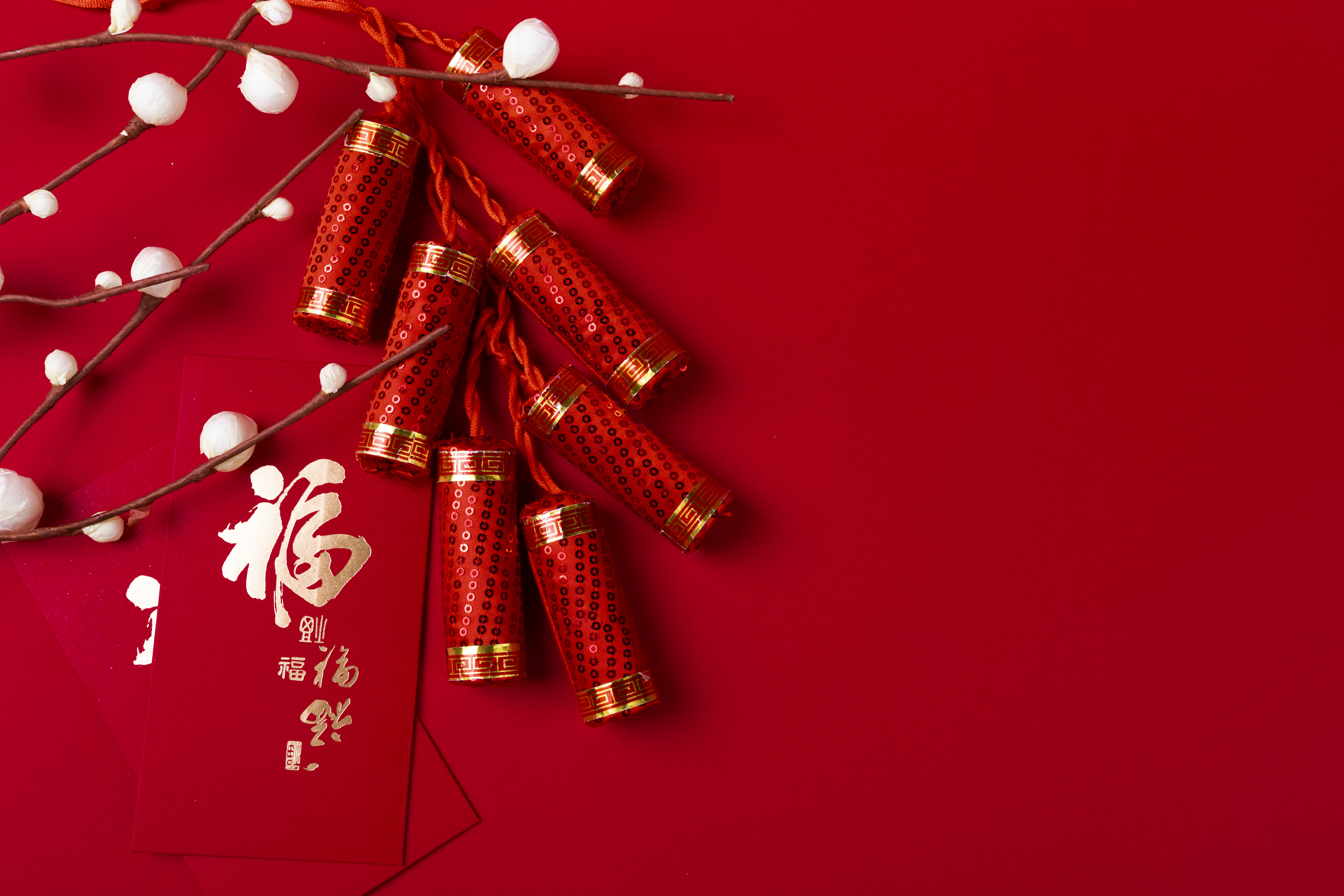 Red New Day Cannon New Year China 6720x4480