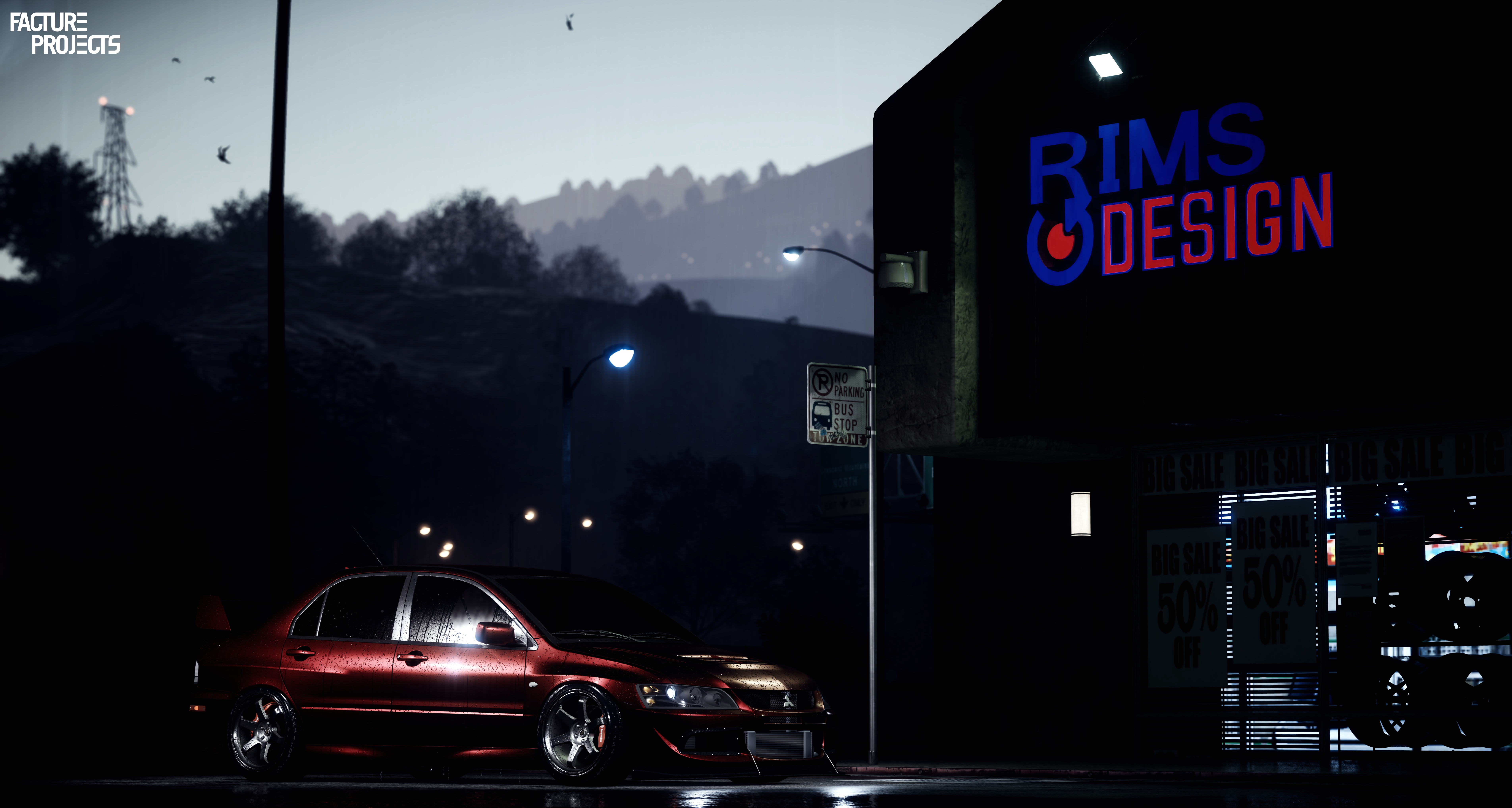 Evo Mitsubishi Red NFS 2015 Need For Speed Car 7616x4068