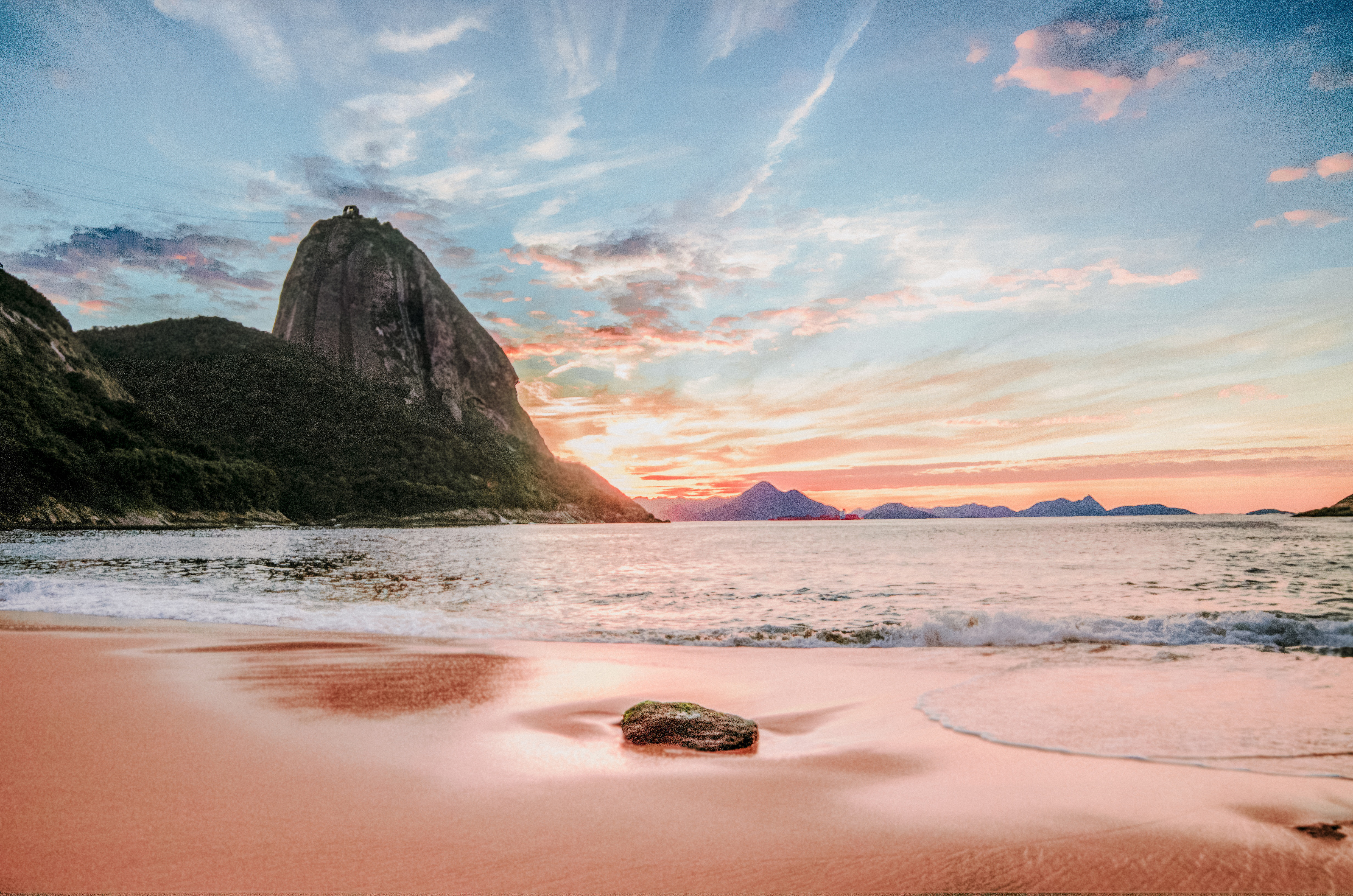 Brazil Cliff Ocean Rio De Janeiro Sand Water 4928x3264