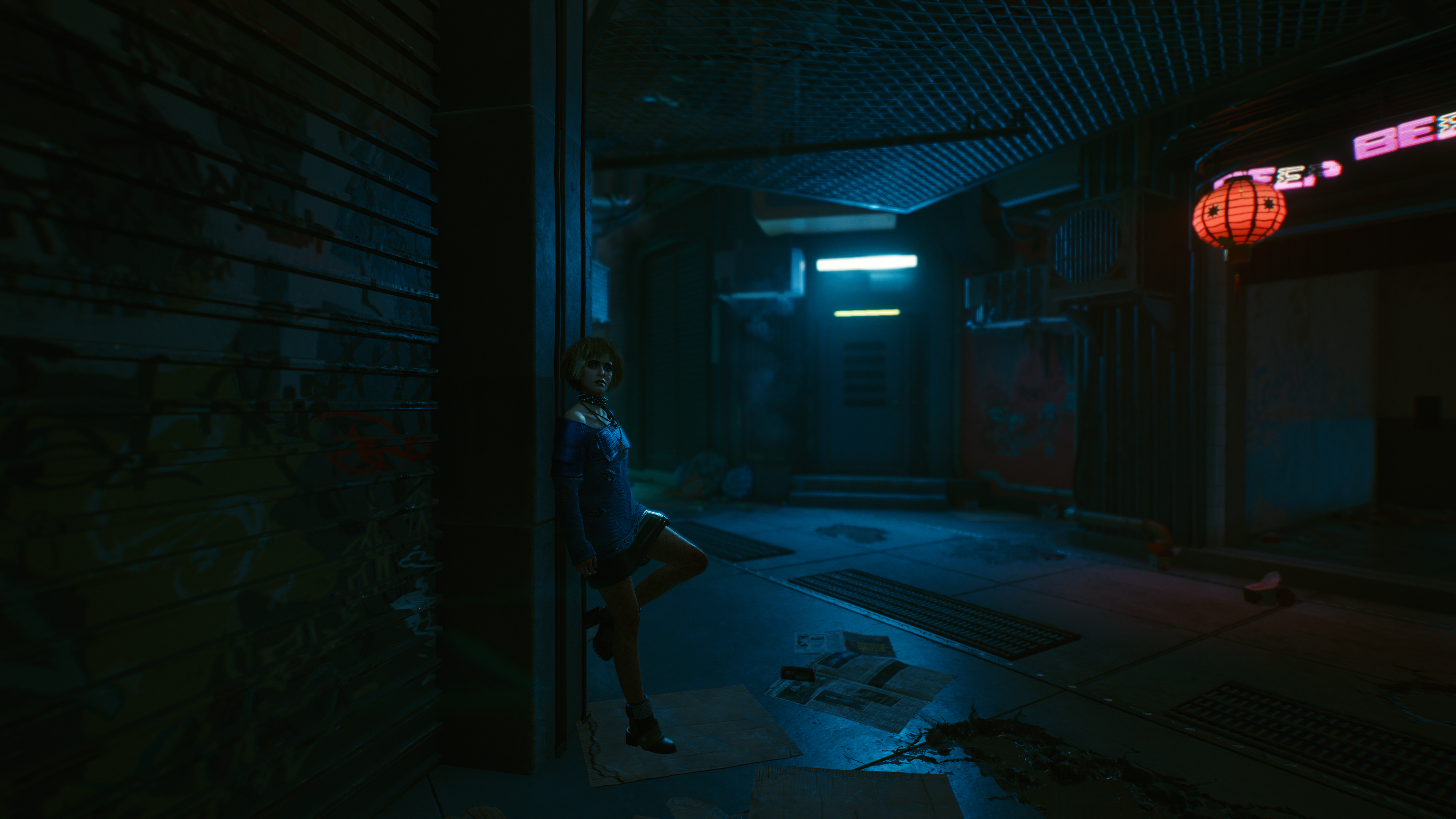 Cyberpunk 2077 Video Games Love Purple Pink Neon Underground Tattoo Tarot Table Street Urban Neon Li 3840x2160