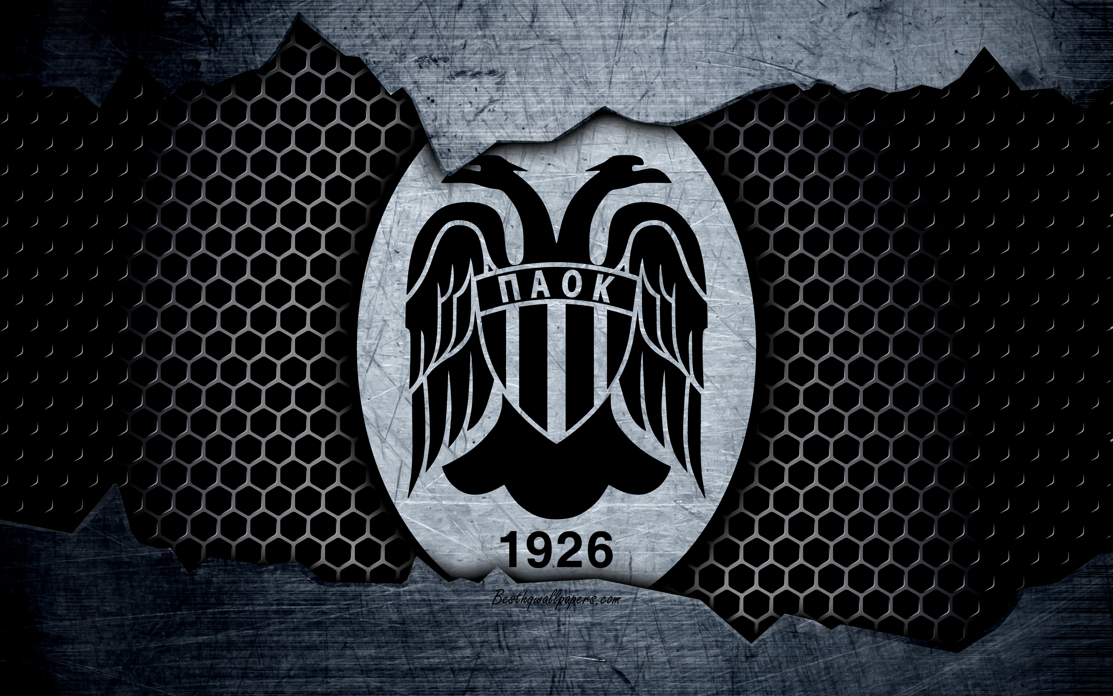 Emblem Logo Paok Fc Soccer 3840x2400