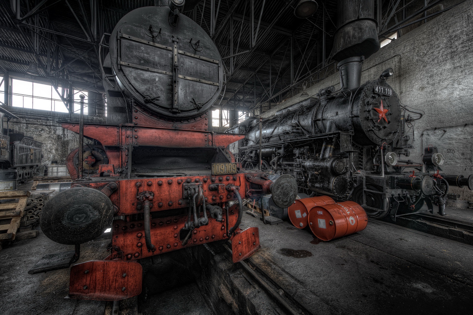 Old Vehicle Locomotive Steam Locomotive Numbers 1920x1278