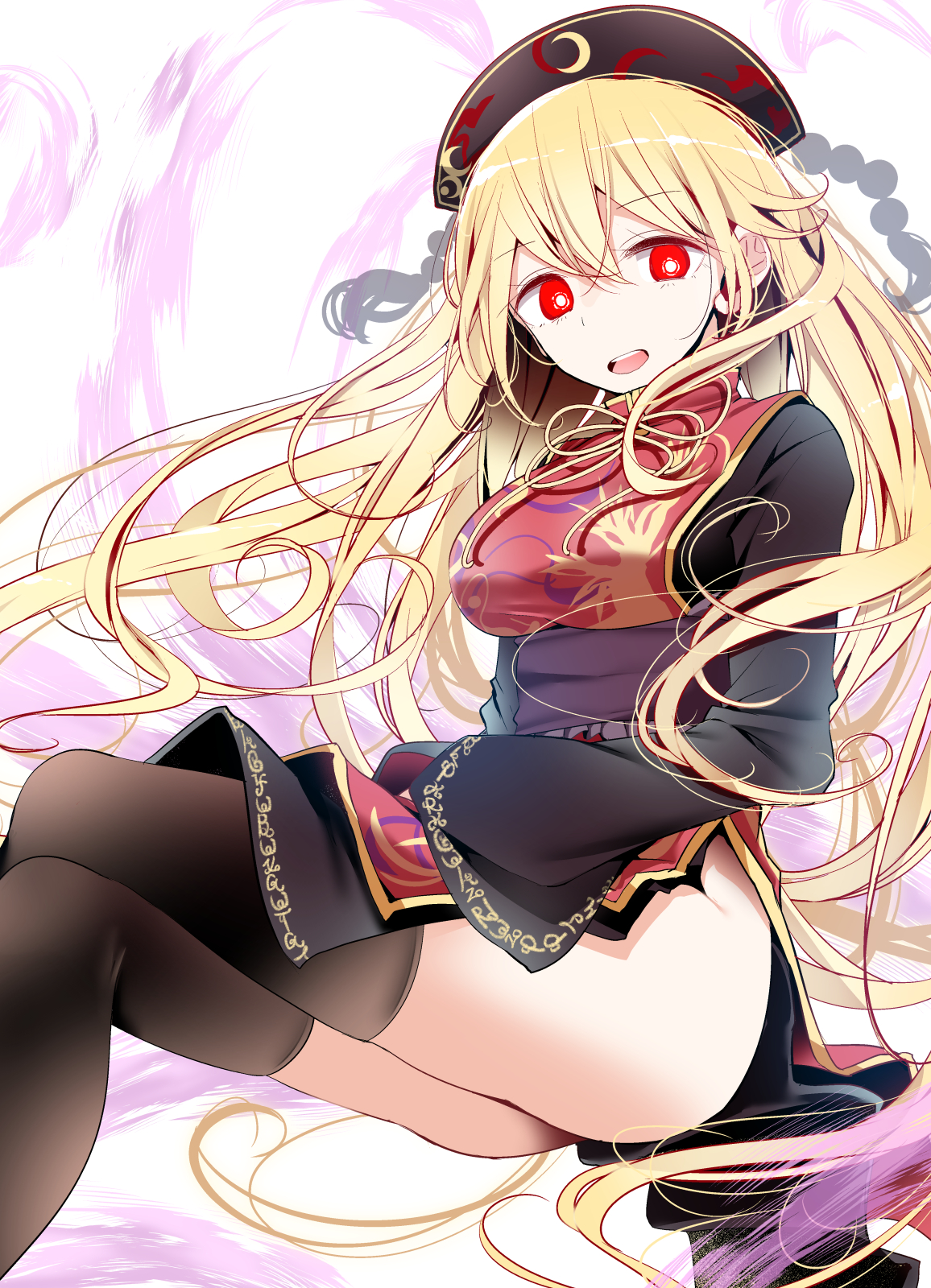 Touhou Junko Touhou Anime Girls Oouso Dress Thigh Highs 1156x1600