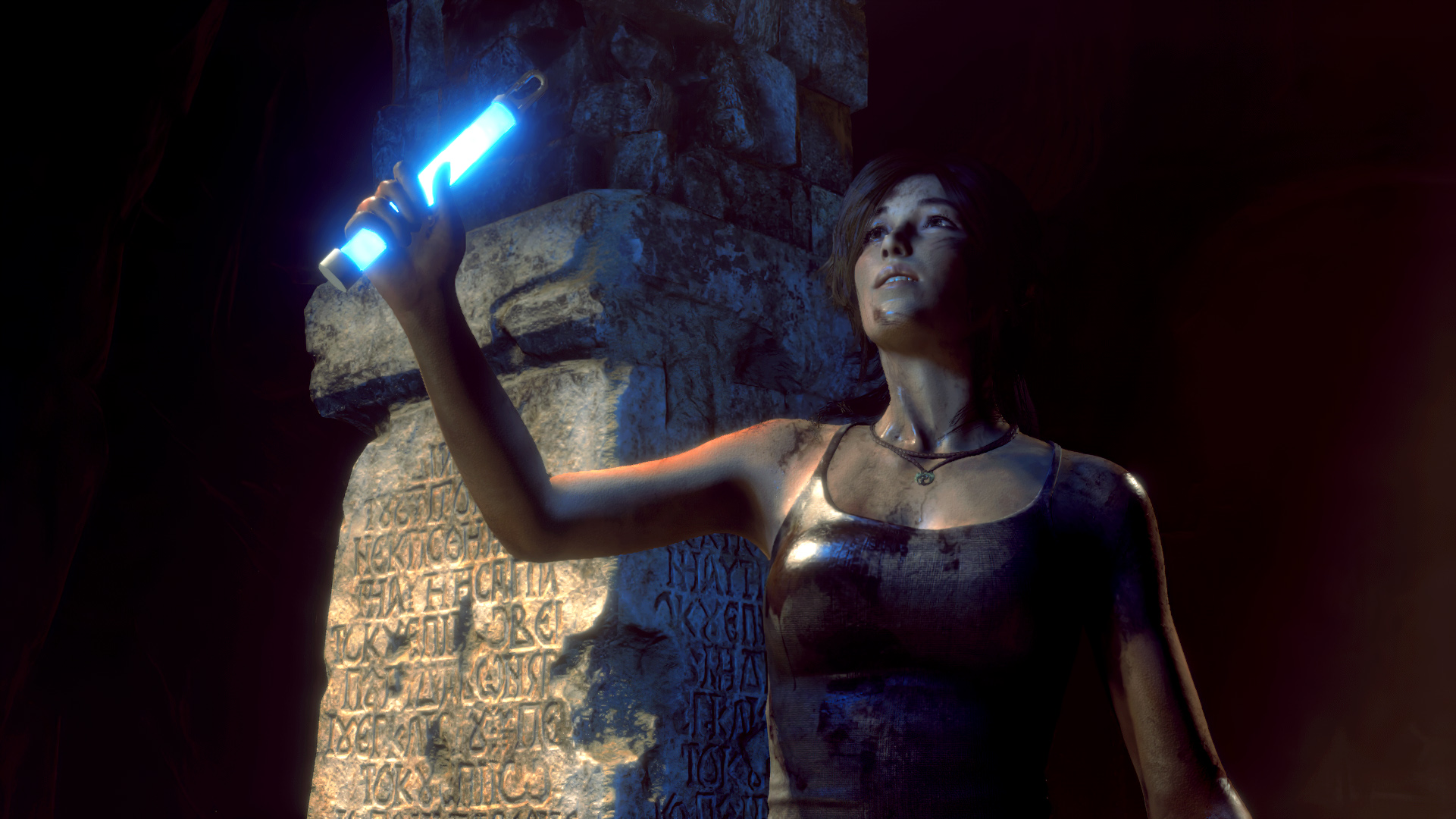 Lara Croft Tomb Raider Rise Of The Tomb Raider Glowing Antiques Tank Top 1921x1080