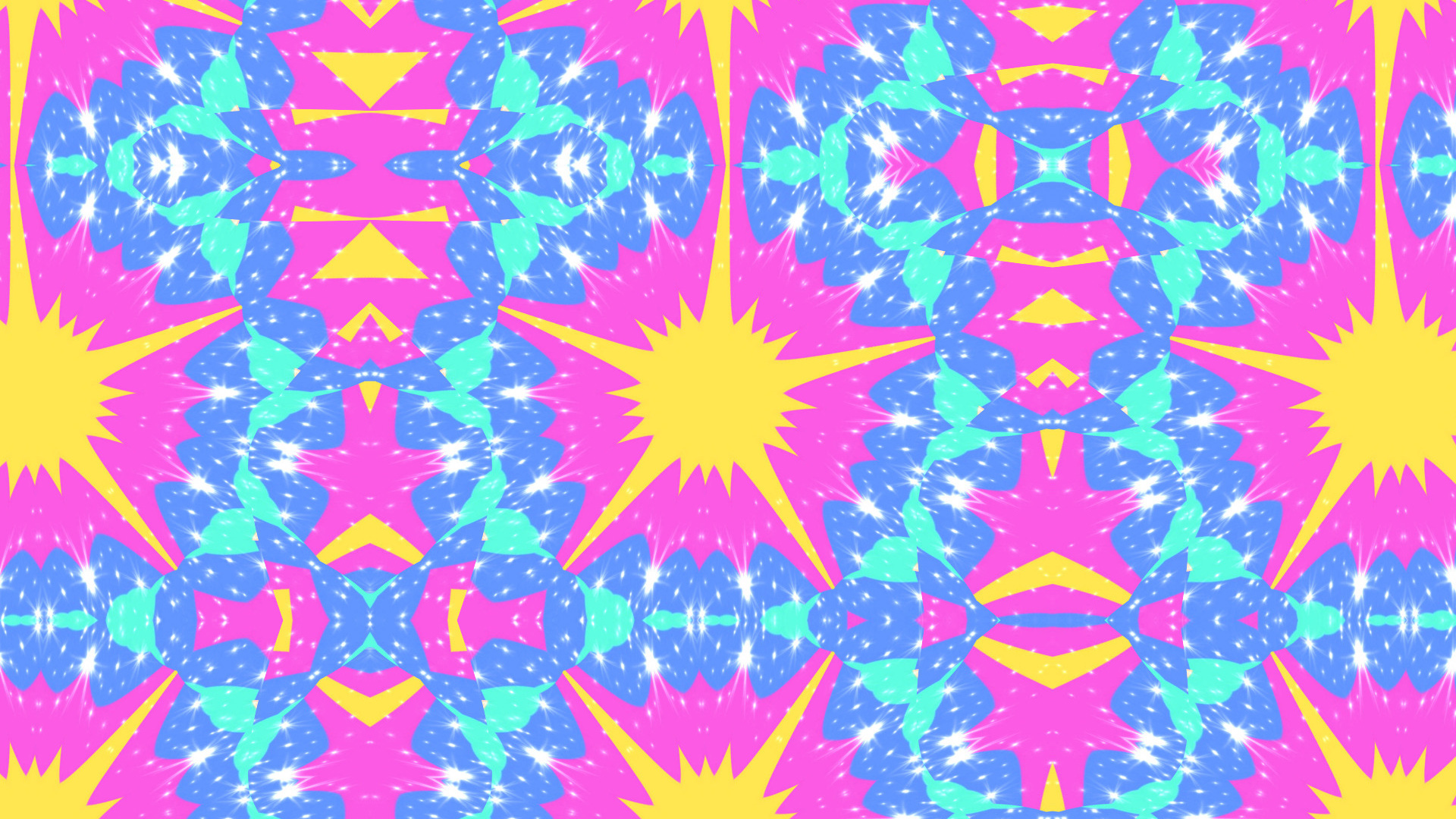 Abstract Colors Digital Art Kaleidoscope Pattern 1920x1080