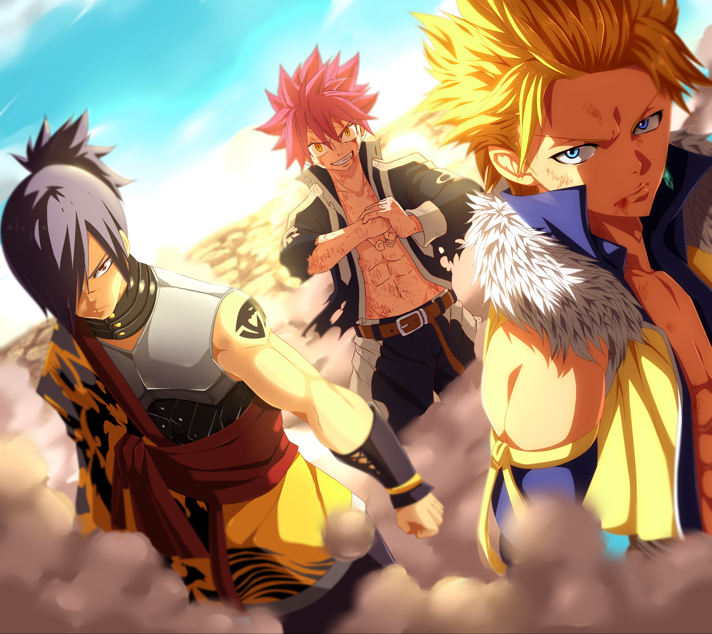Fairy Tail Natsu Dragneel Rogue Cheney Sabertooth Fairy Tail Sting Eucliffe 2500x2224