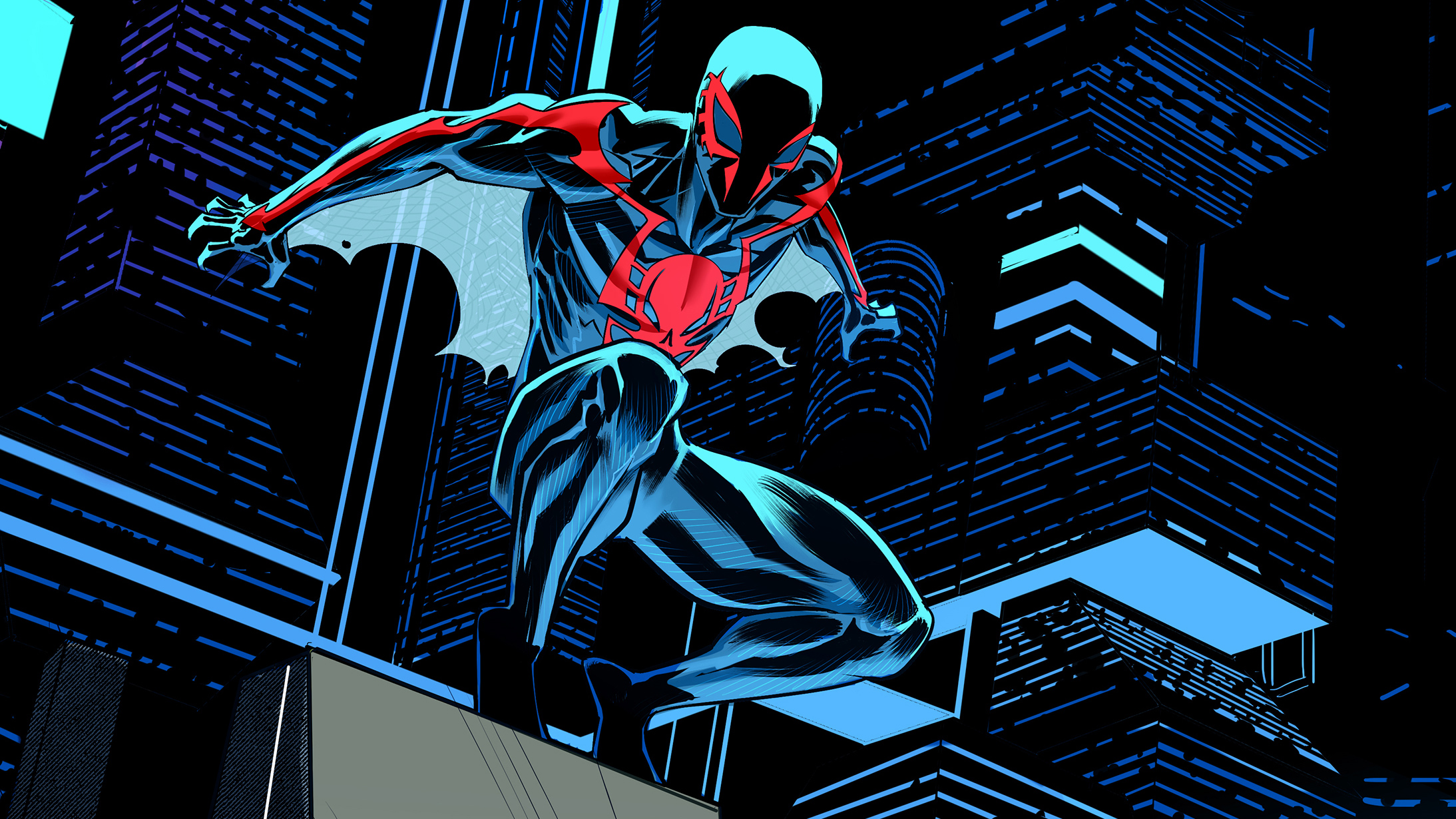 Marvel Comics Spider Man Spider Man 2099 2187x1230