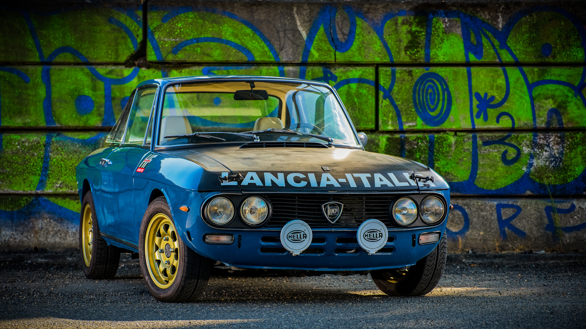 Blue Car Car Lancia Fulvia Coupe 3 Old Car Rally Car Sport Car 2048x1152