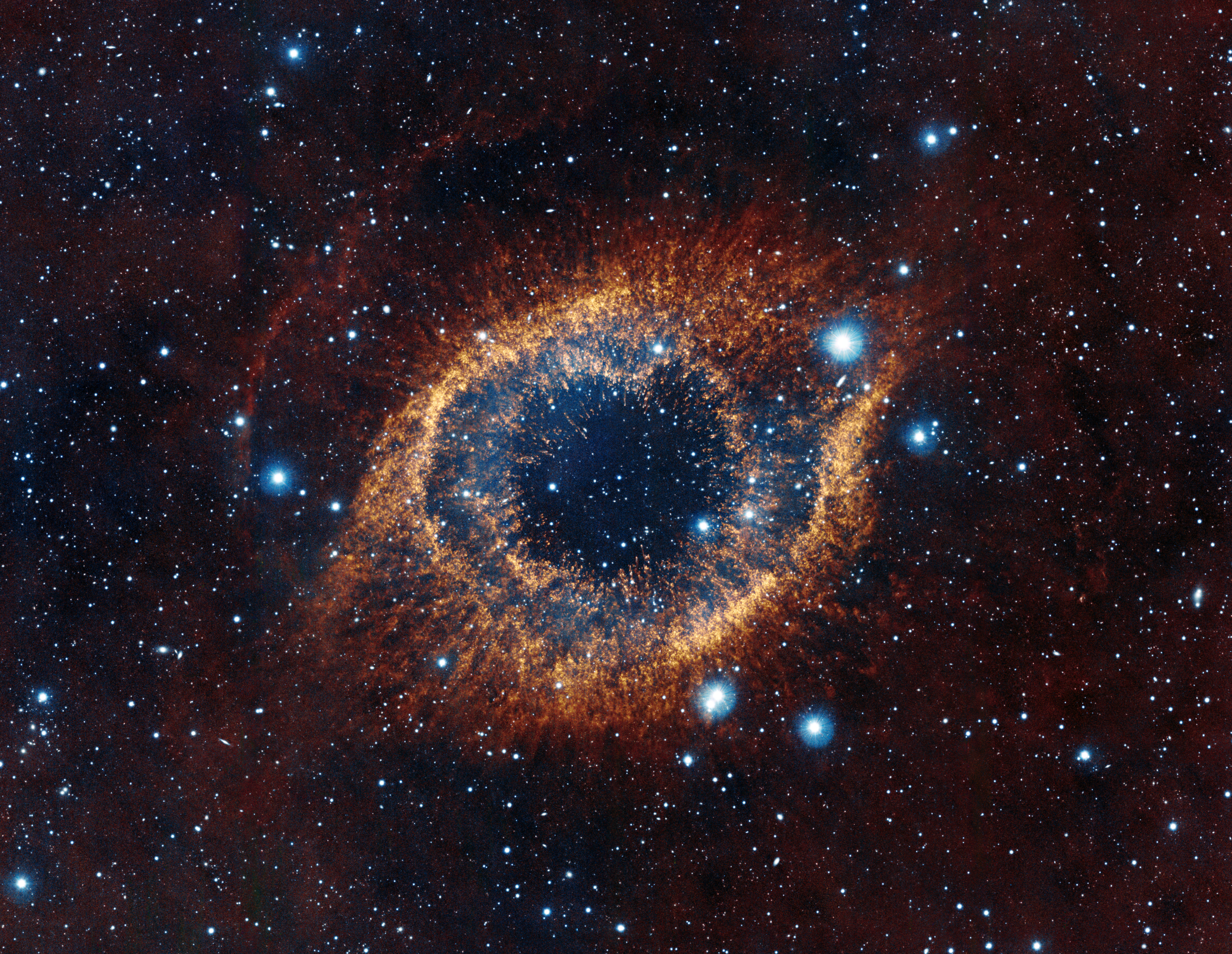 Helix Nebula Nebula Space Stars 4000x3098