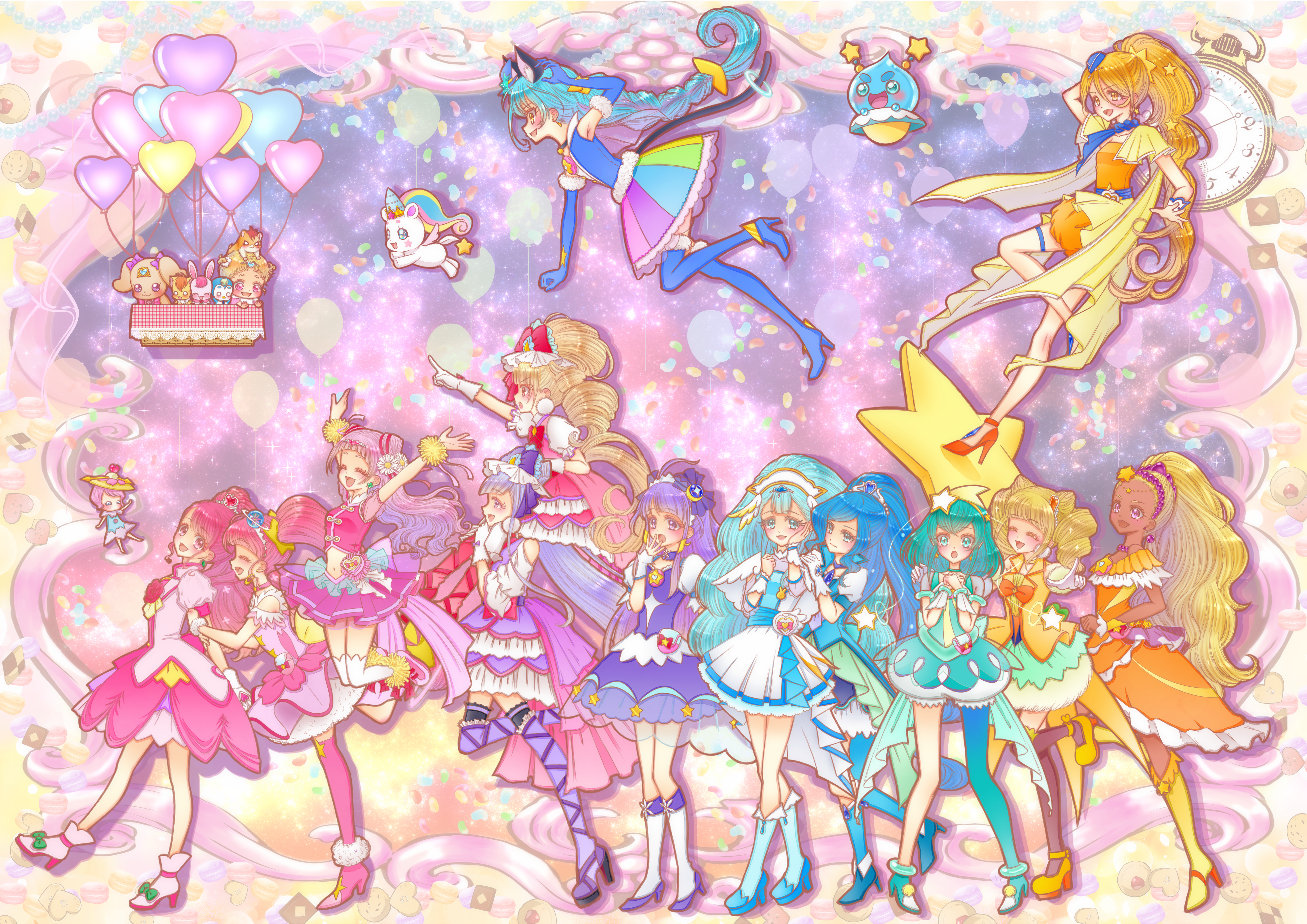 Precure Healin Good Precure Star Twinkle Precure 4543x3213