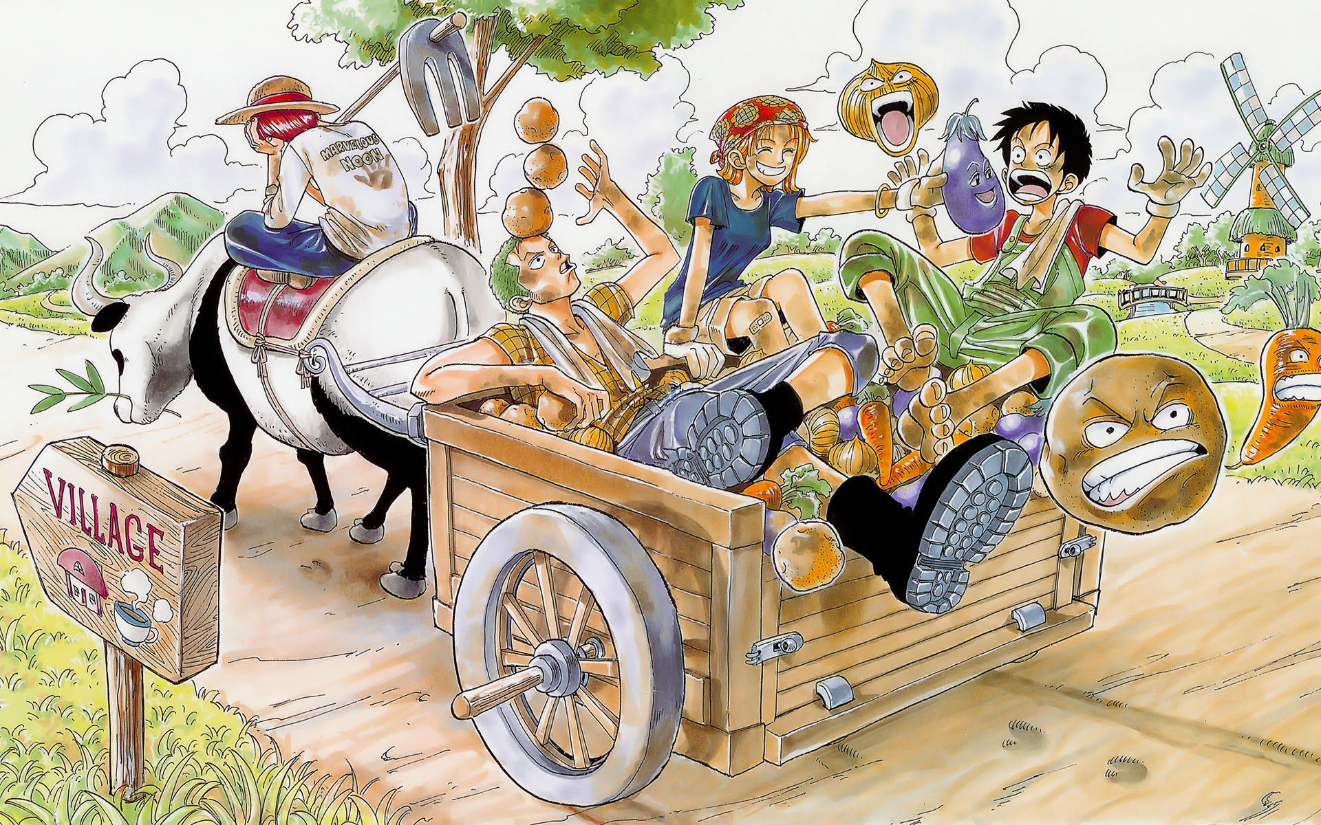 Monkey D Luffy Nami One Piece Roronoa Zoro Shanks One Piece 1920x1200