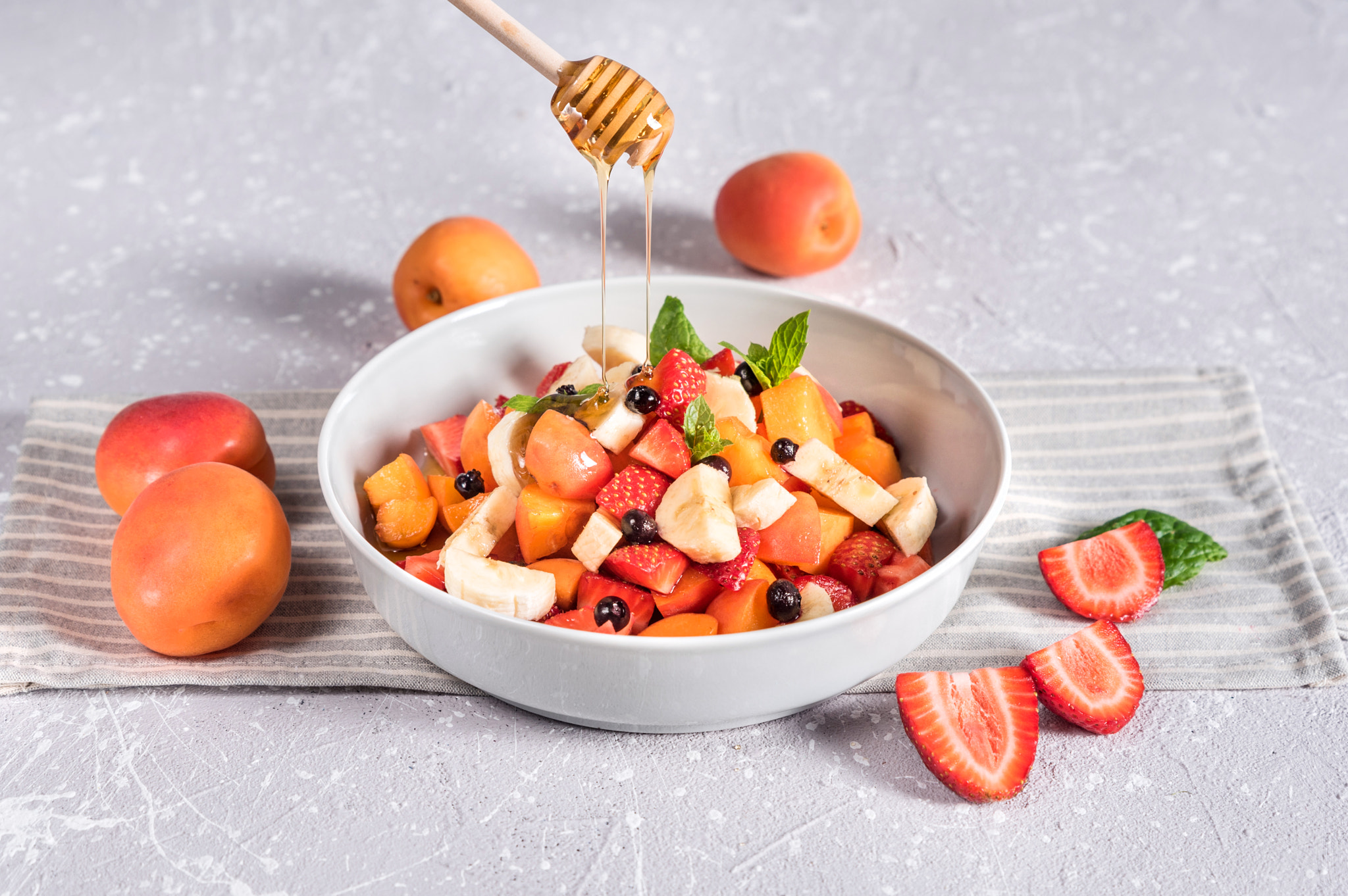 Apricot Breakfast Fruit Strawberry 2048x1362