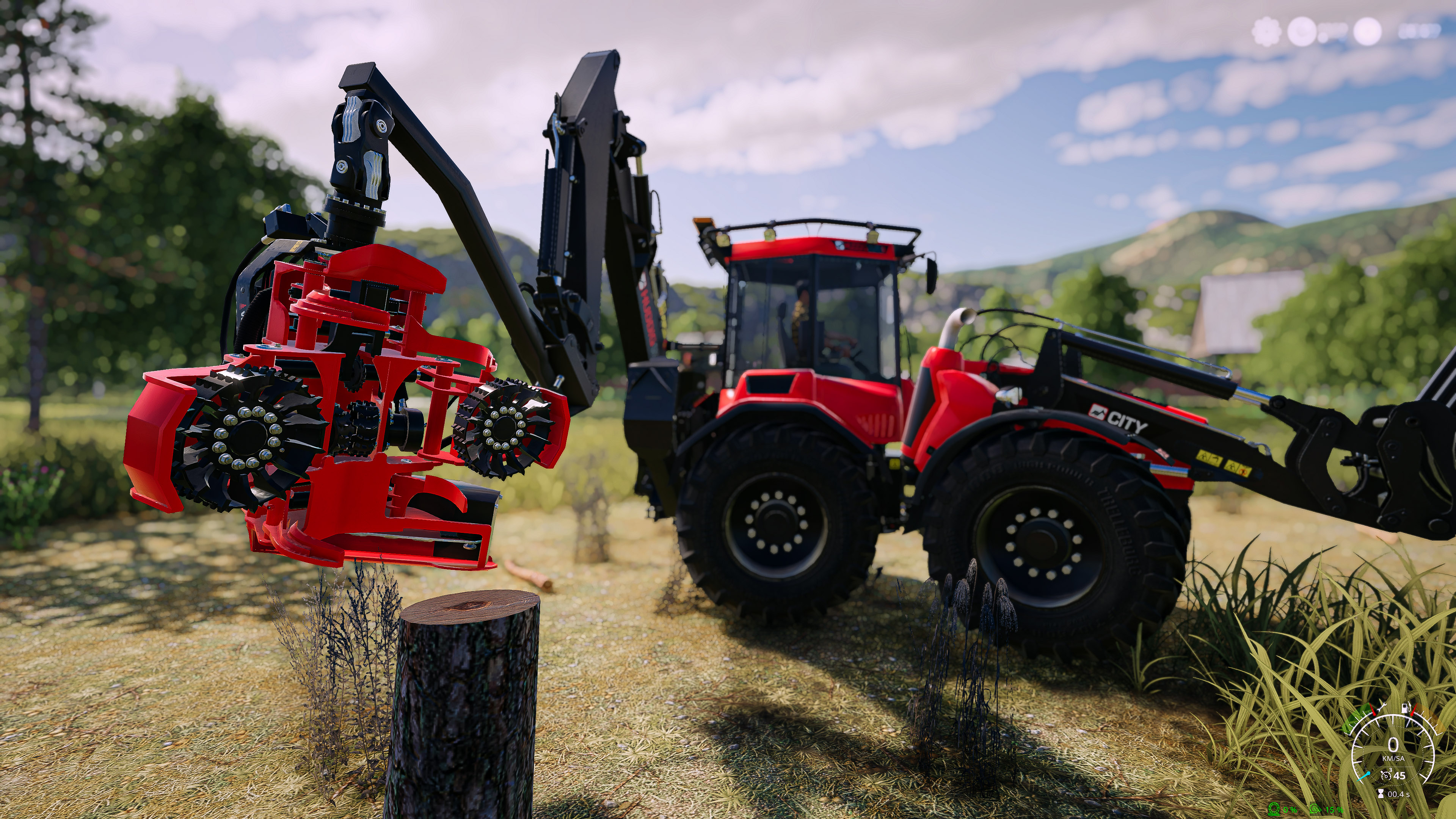 Farming Farming Simulator Farming Simulator 2019 Farm Flowers Trees Water Sky Blue Green Grass Fores 3840x2160