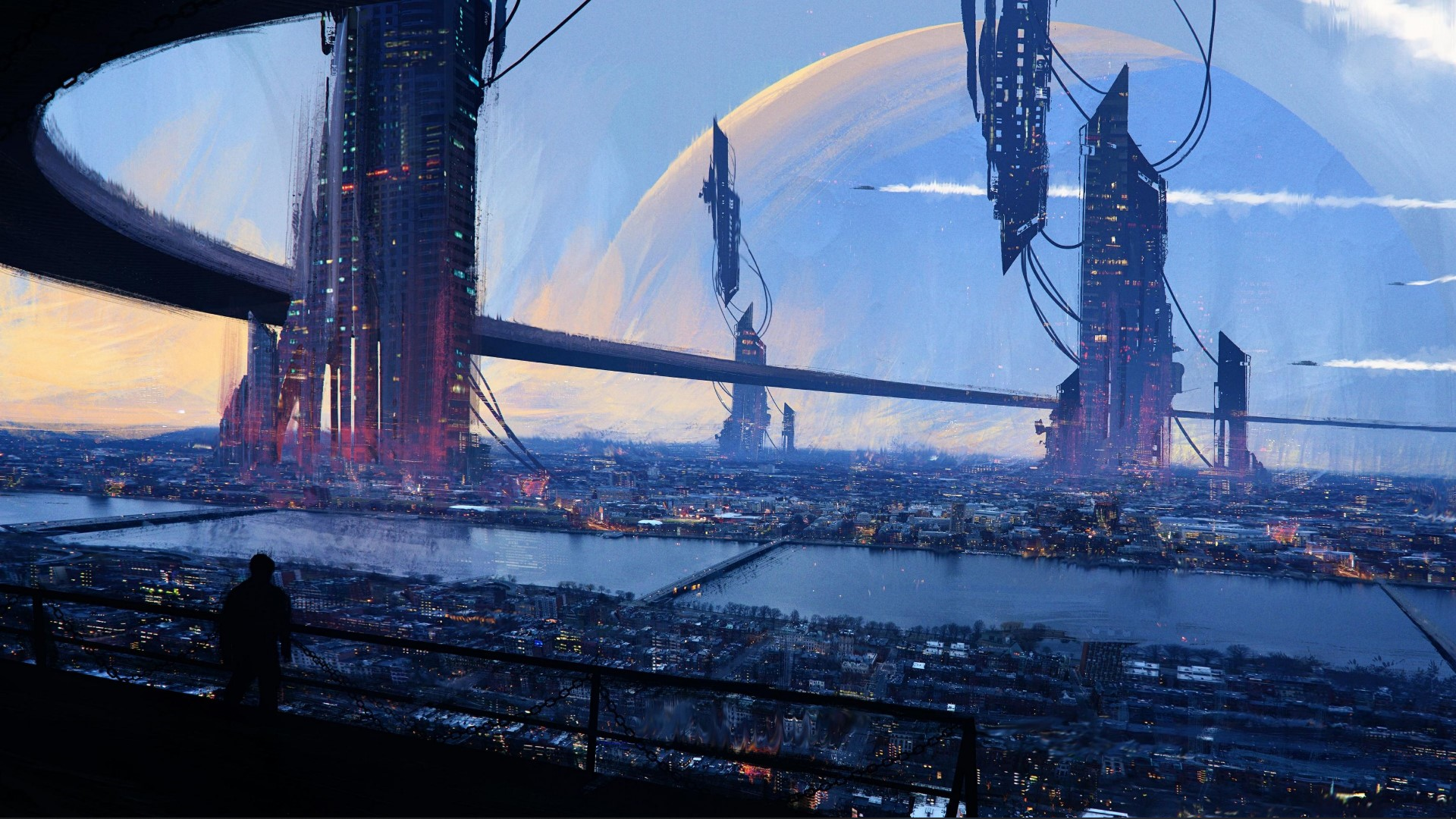 City Cyberpunk Cyberpunk 2077 Midnight Megalopolis Artwork Science Fiction Futuristic Futuristic Cit 1920x1080