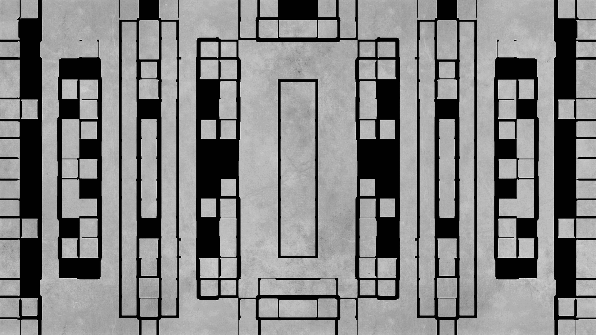 Black Digital Art Geometry Grey Rectangle Shapes Square 1920x1080