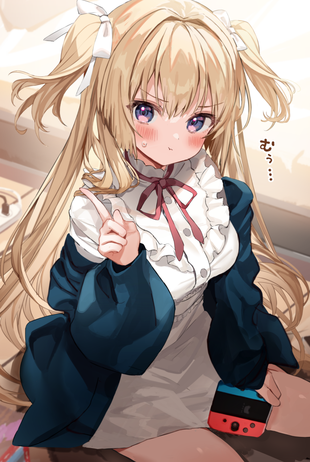 Anime Anime Girls Digital Art Artwork 2D Portrait Display Vertical Kanda Done Blonde Blue Eyes Twint 1006x1500