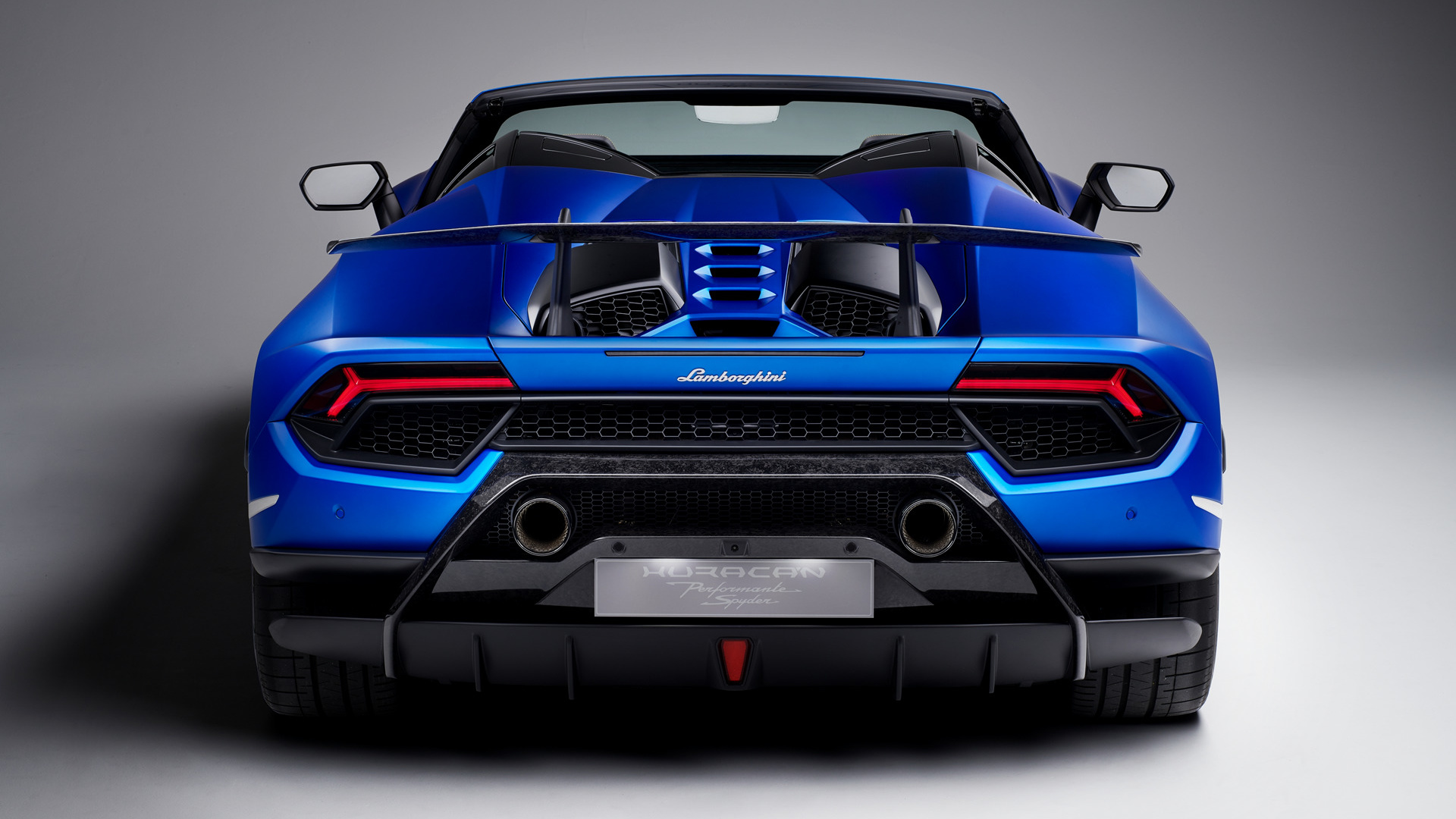 Blue Car Car Lamborghini Huracan Performante Spyder Sport Car 1920x1080