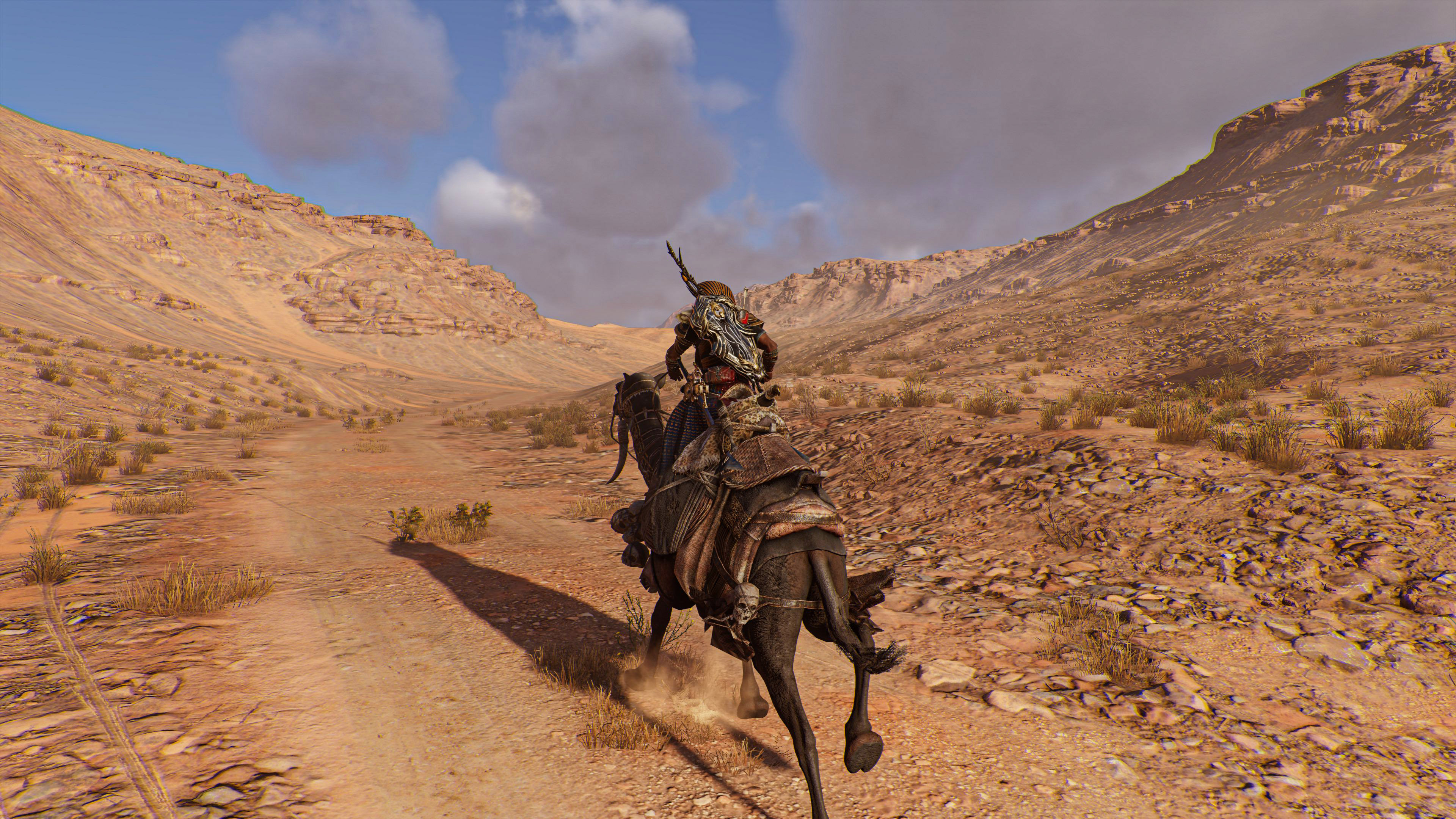 Assassins Creed Origins Assassins Creed Origins Pharaoh Game Characters Bayek Desert Camels Sword As 3840x2160