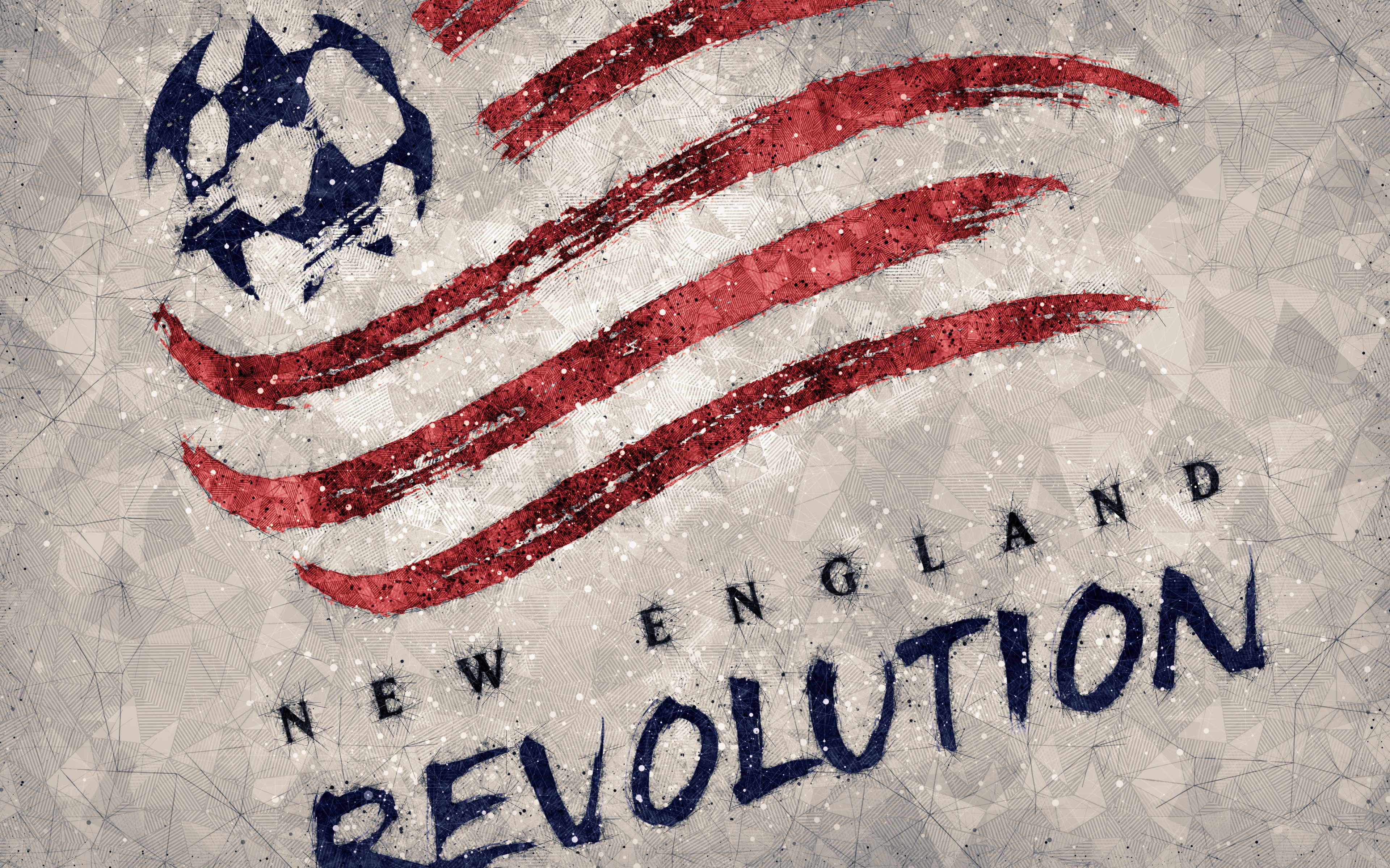 Logo Mls New England Revolution Soccer 3840x2400