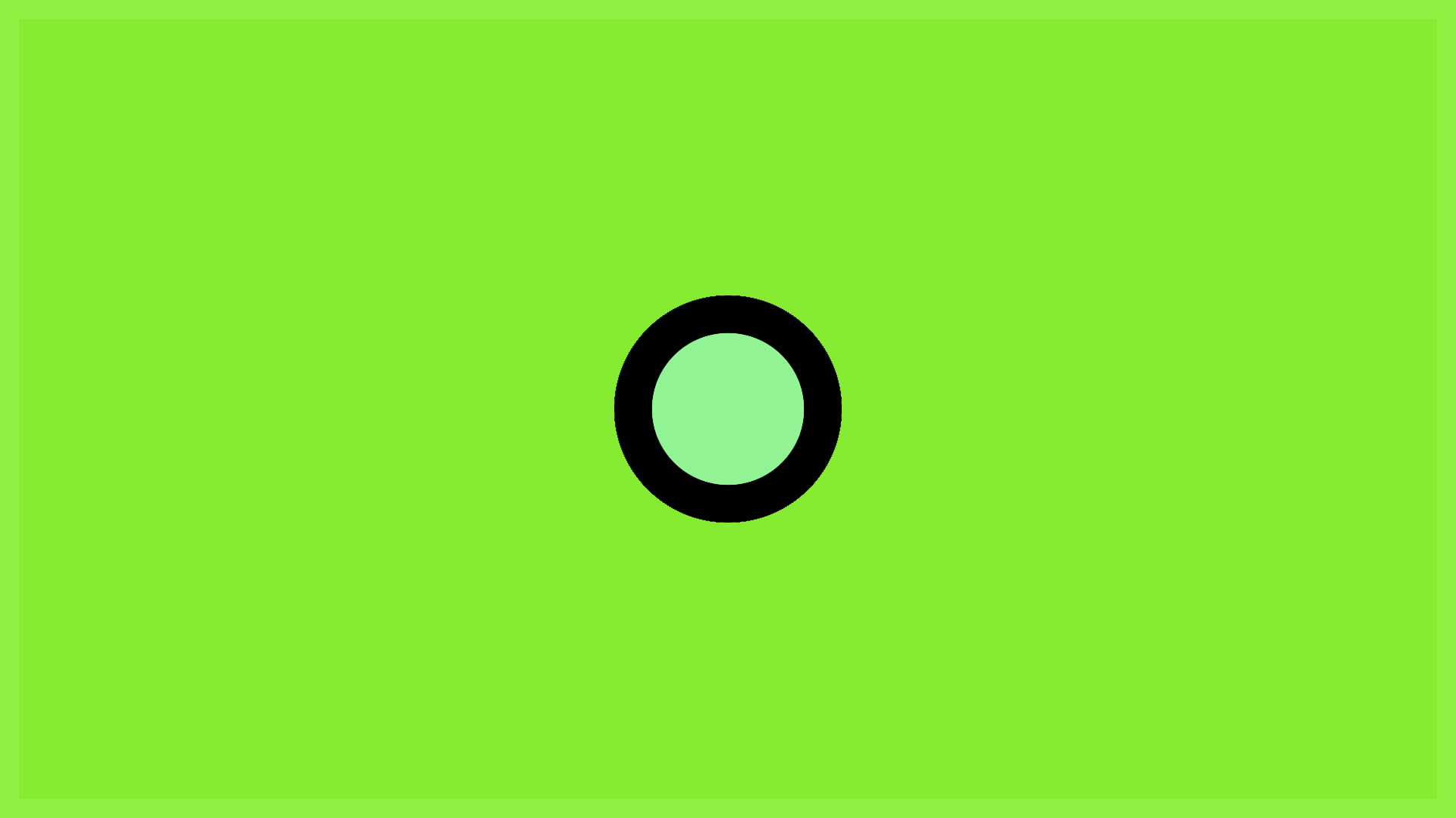 Minimalism Green Background Simple Background Simple Circle 1920x1080