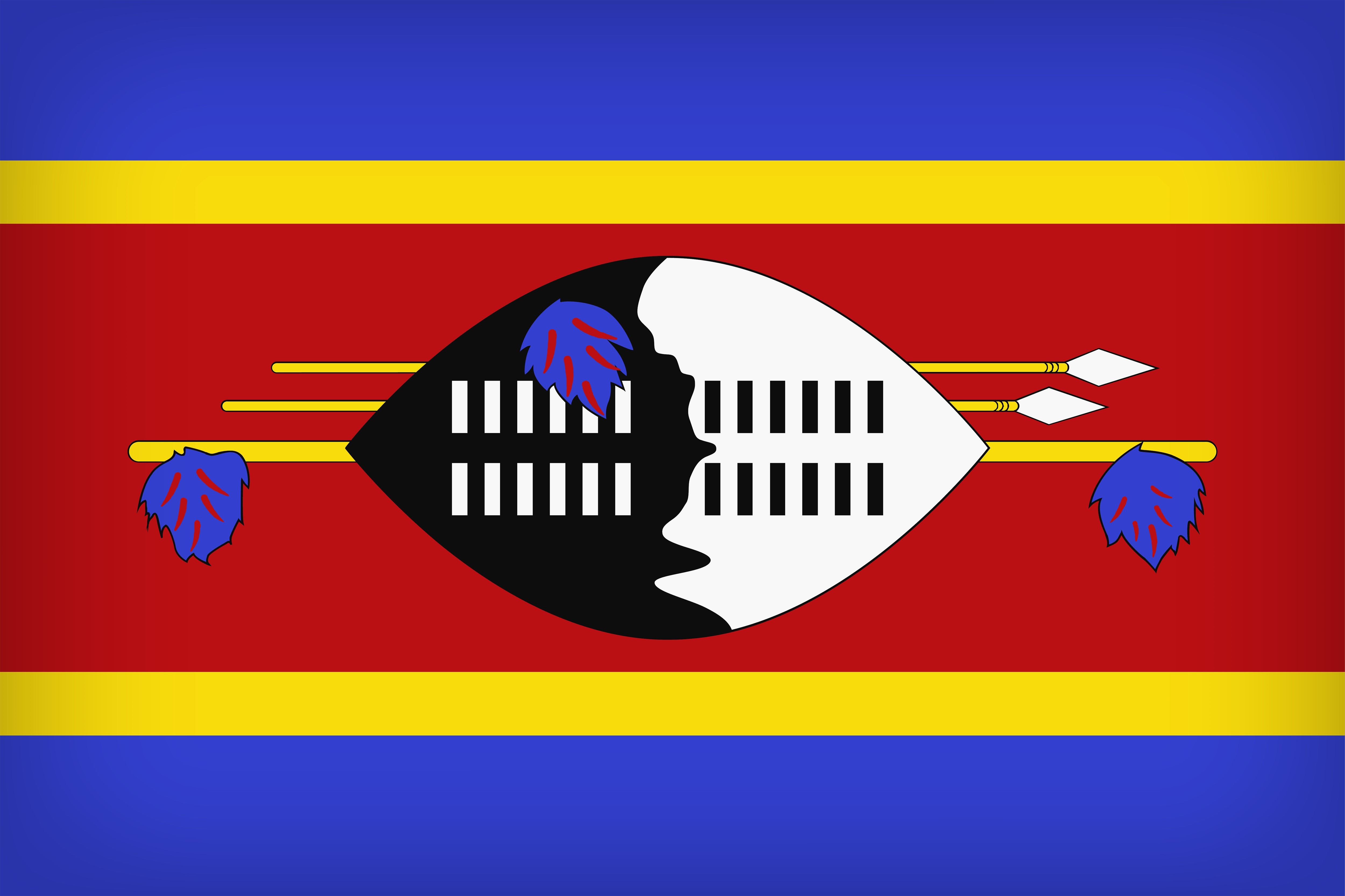 Flag Flag Of Swaziland 5000x3333