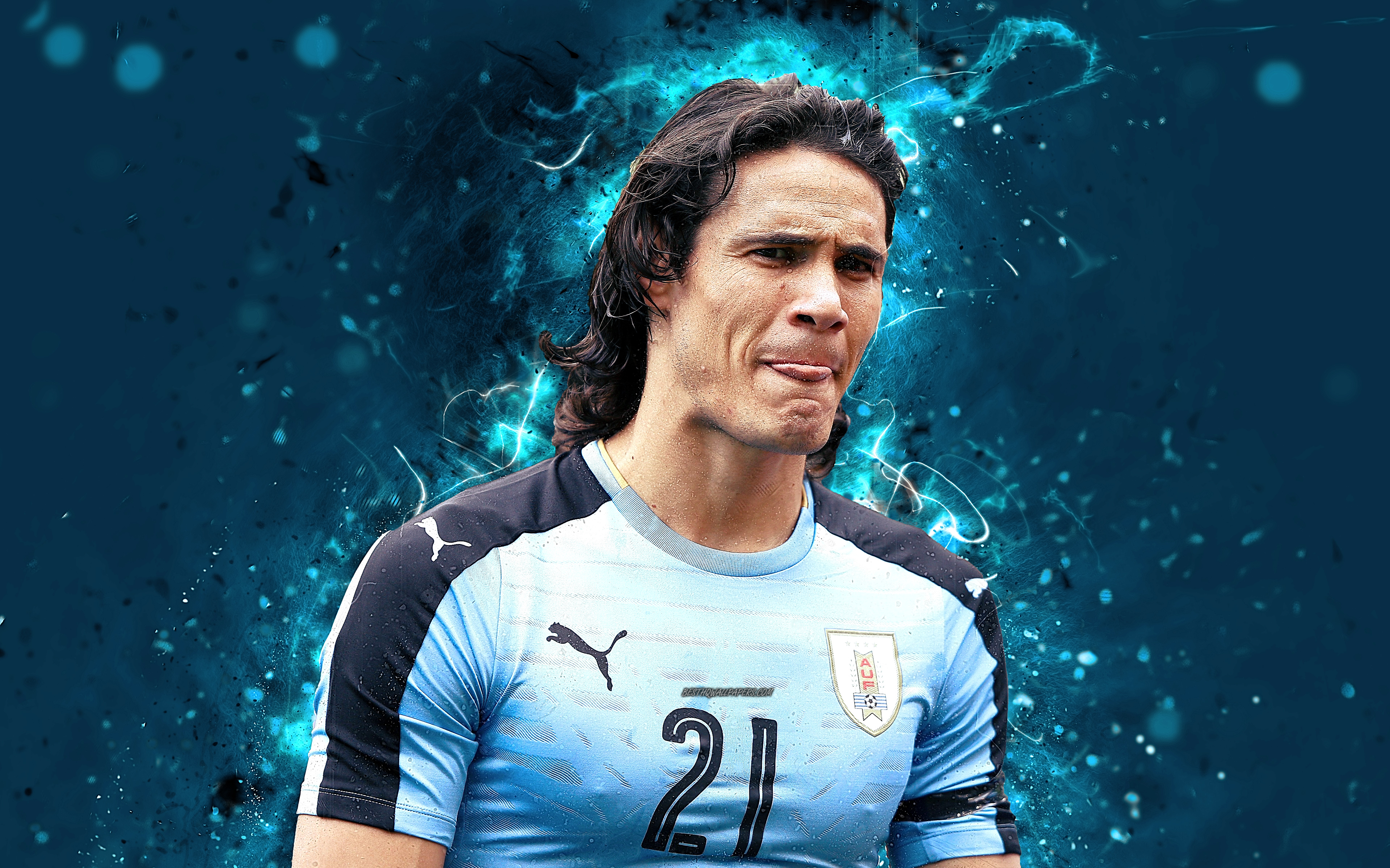 Edinson Cavani Footballer Soccer Uruguayan 3840x2400